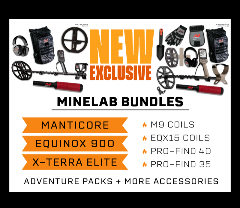NEW Exclusive Minelab bundles: Manticore, Equinox, X-Terra Elite 