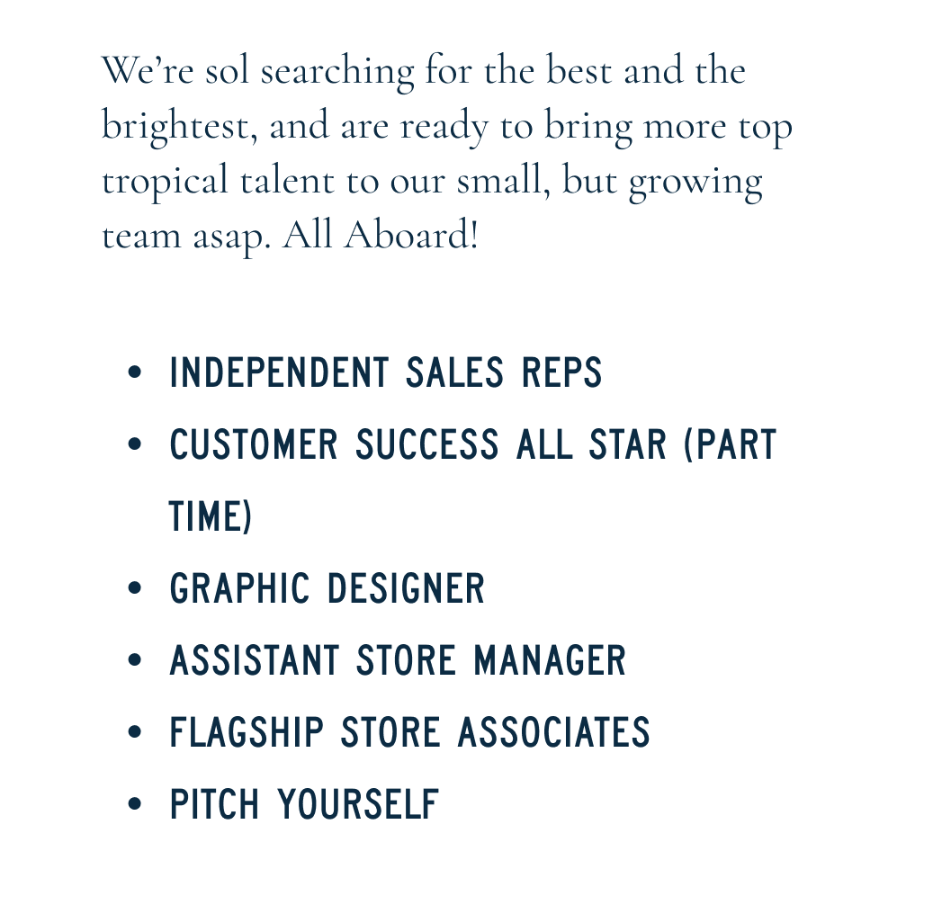 We're Hiring