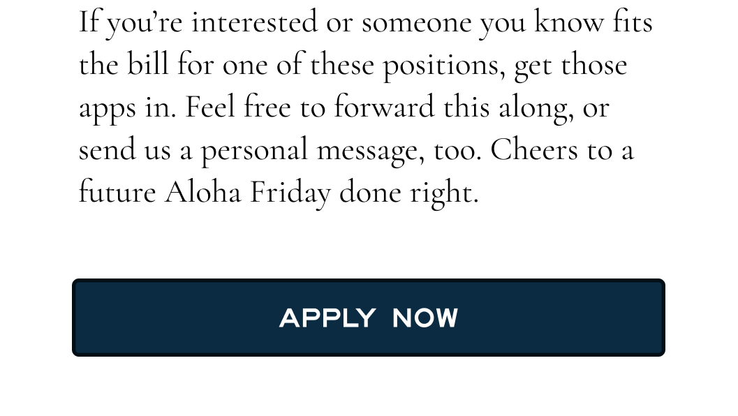 We're Hiring