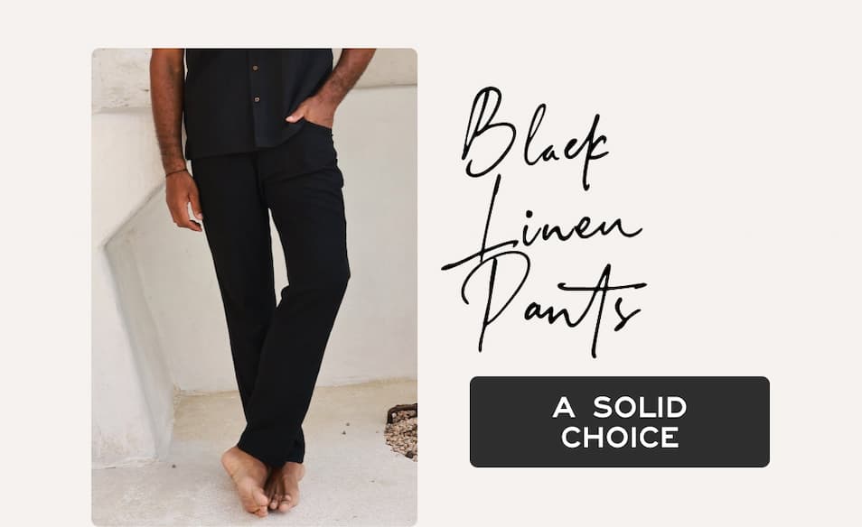 Black Linen Pants