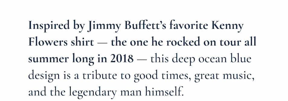 Inspired by Jimmy Buffett