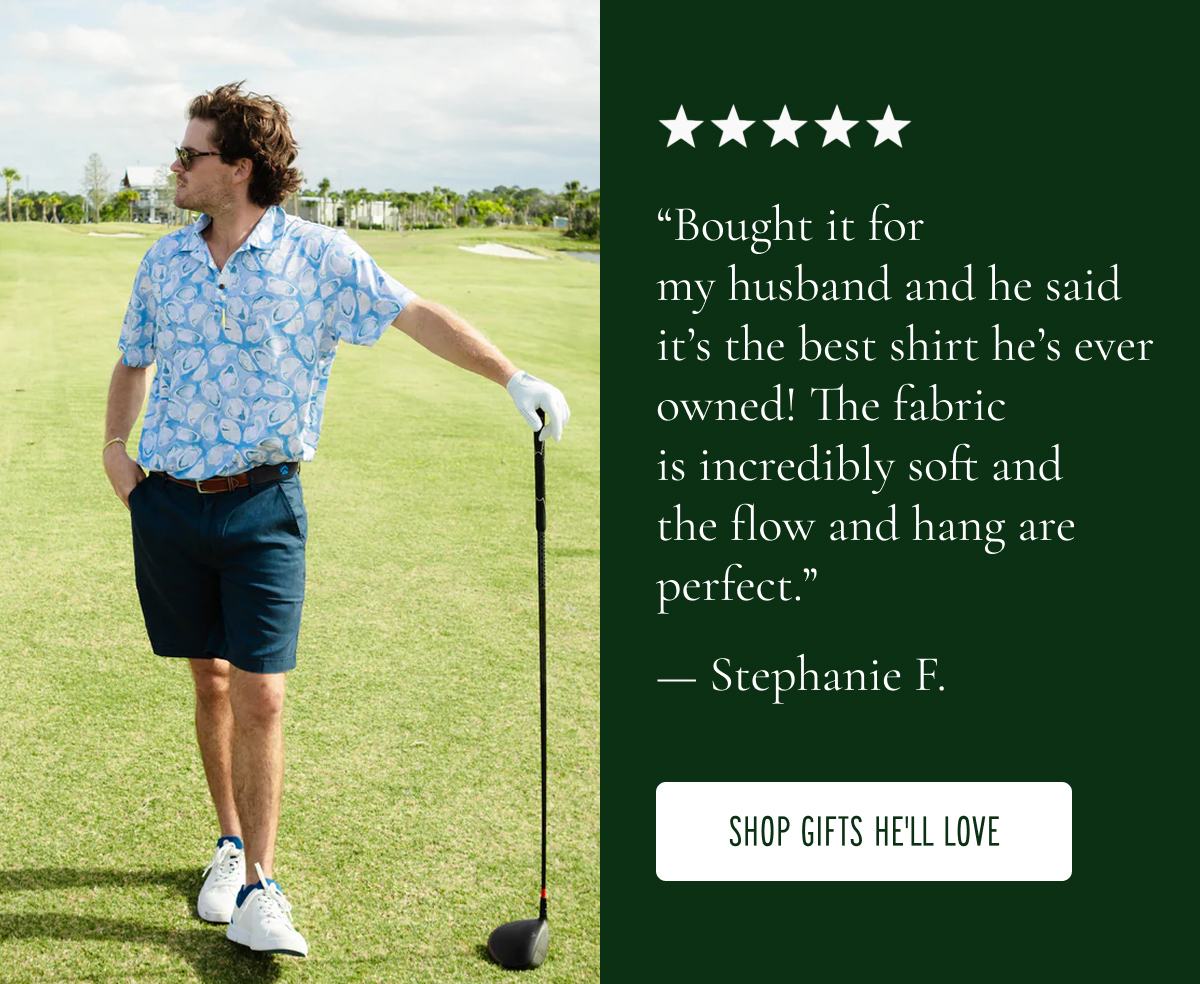 ★★★★★ “Bought it for my husband and he said it’s the best shirt he’s ever owned! The fabric is incredibly soft and the flow and hang are perfect.”