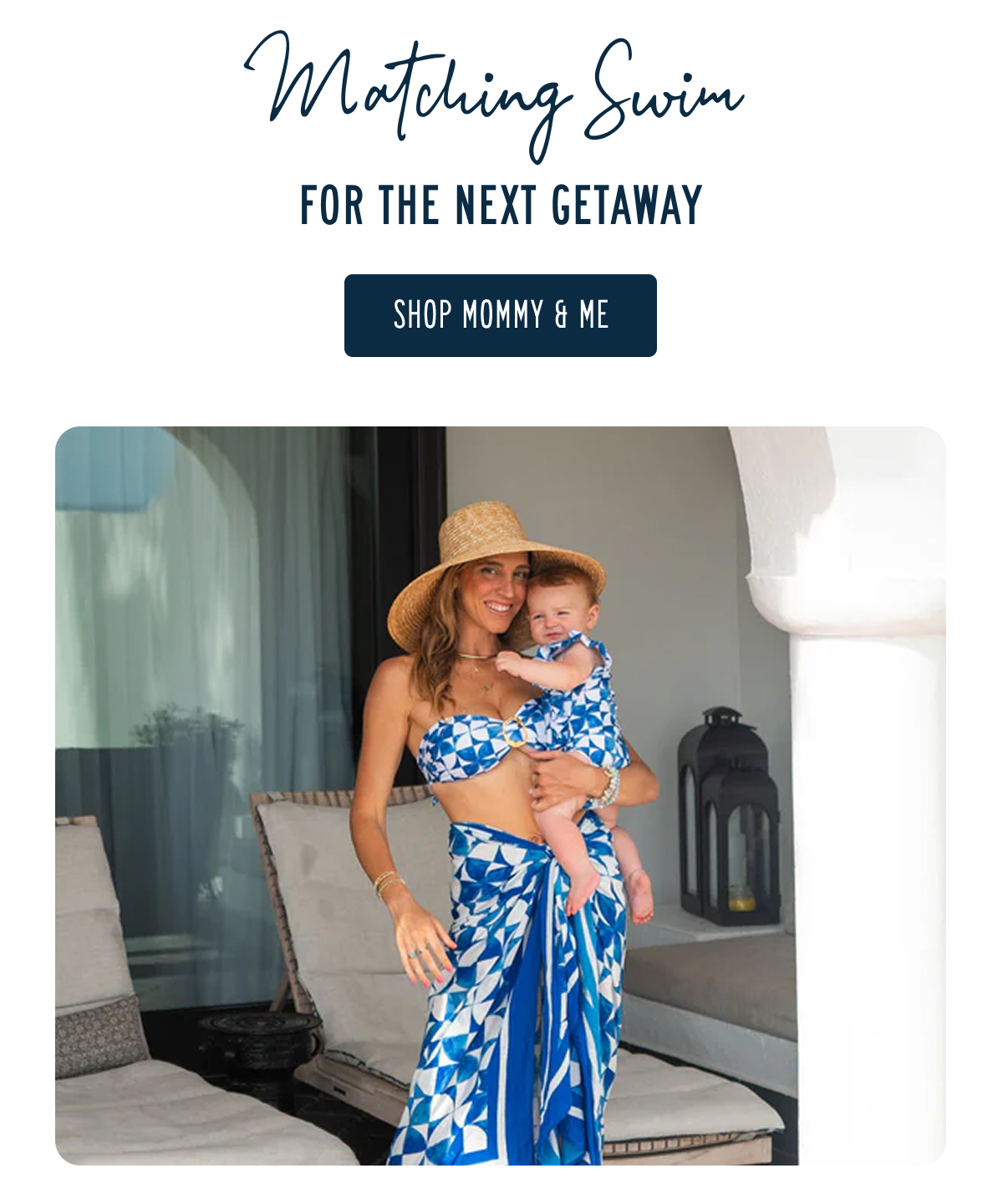 MATCHING SWIM FOR THE NEXT GETAWAY  SHOP MOMMY & ME