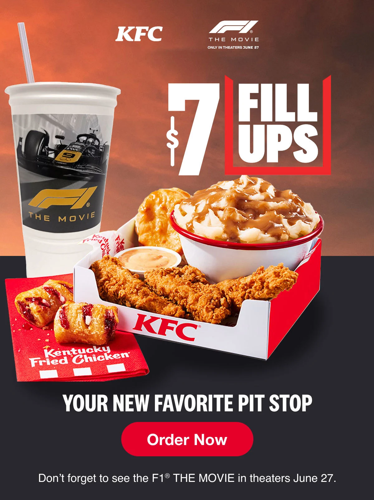 $7 Fill Ups. Your new favorite pit stop. Order Now. Don’t forget to see the F1® THE MOVIE in theaters June 27.
