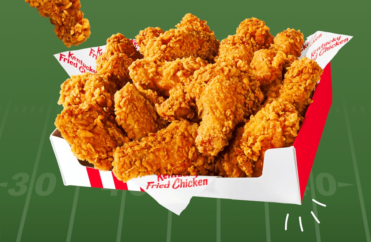 A box of 20 crispy KFC Chicken Wings