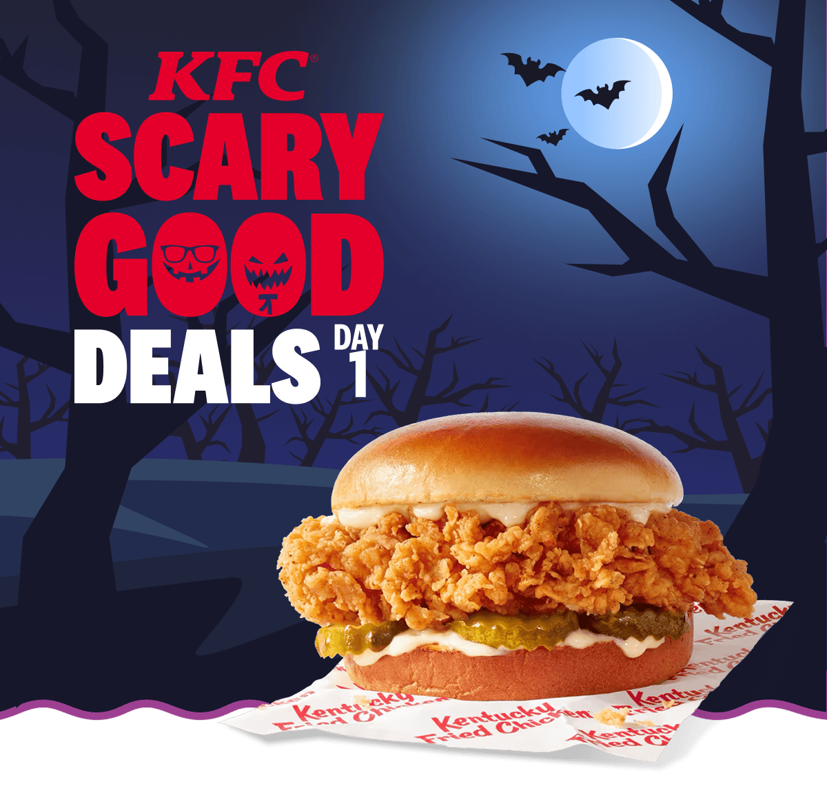 A Crispy Chicken Sandwich is KFC's 1st Scary Good Deal