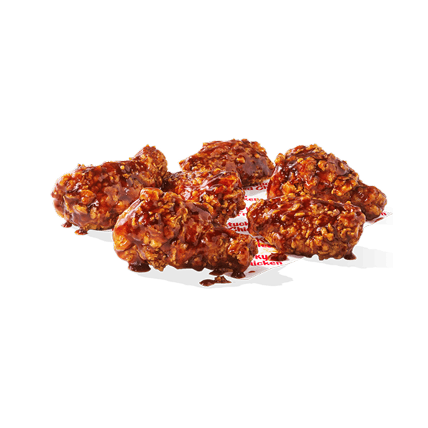 Honey BBQ Sauce on KFC Wings.