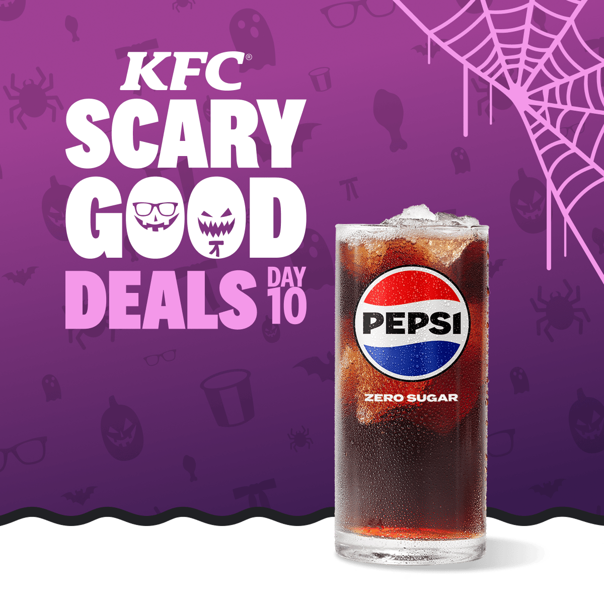 A tall glass of ice cold Pepsi