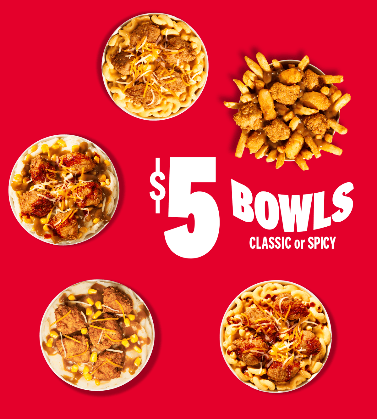 $5 Bowls: Classic or Spicy