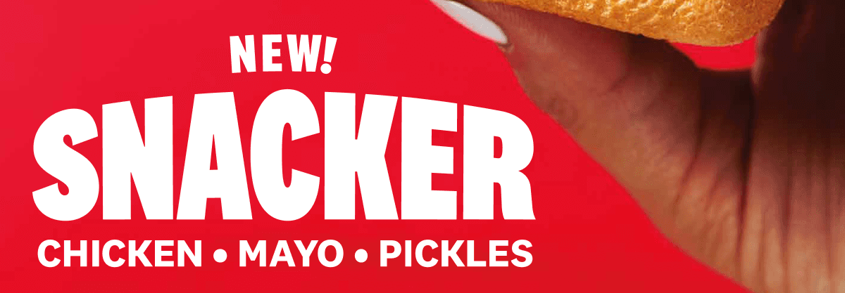 New! Snacker: Chicken - Mayo - Pickles
