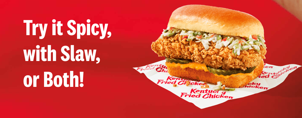 Try it Spicy, with Slaw, or Both!