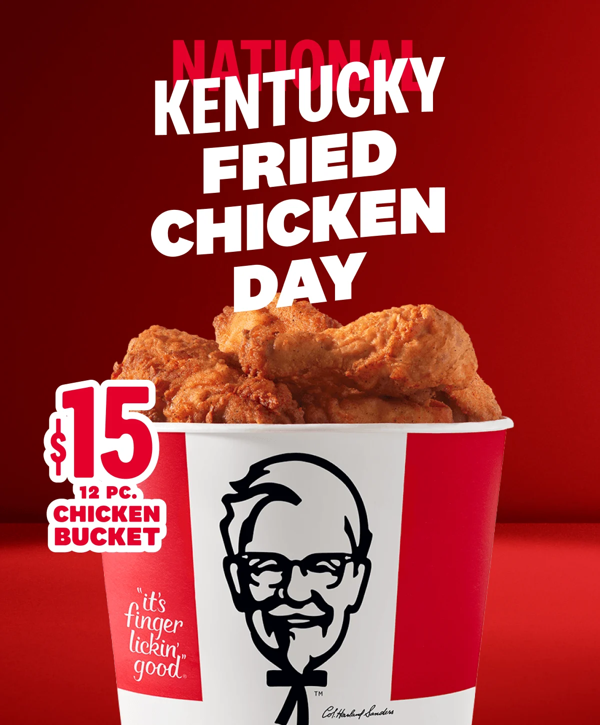 A bucket of chicken
