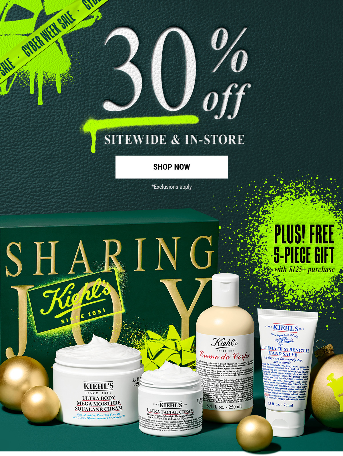 30% off SITEWIDE & IN-STORE