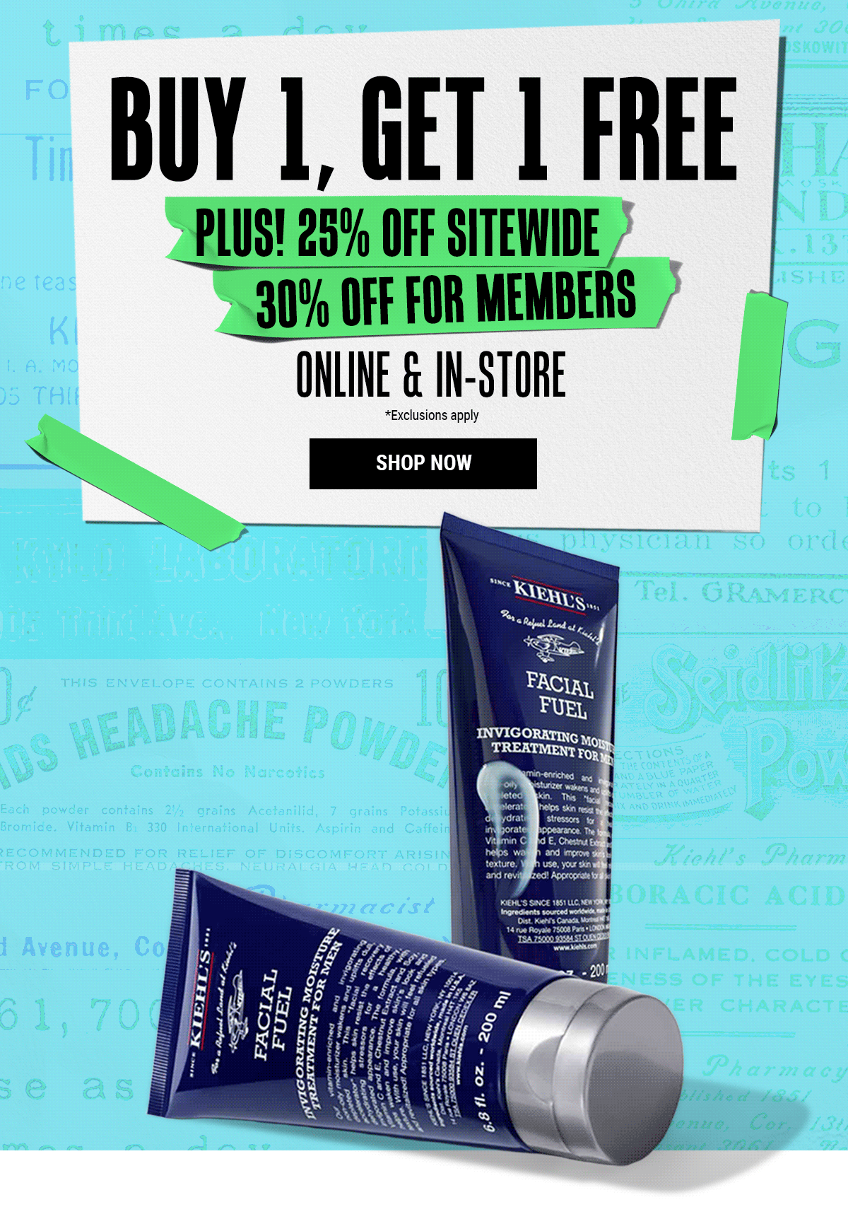 BUY 1, GET 1 FREE