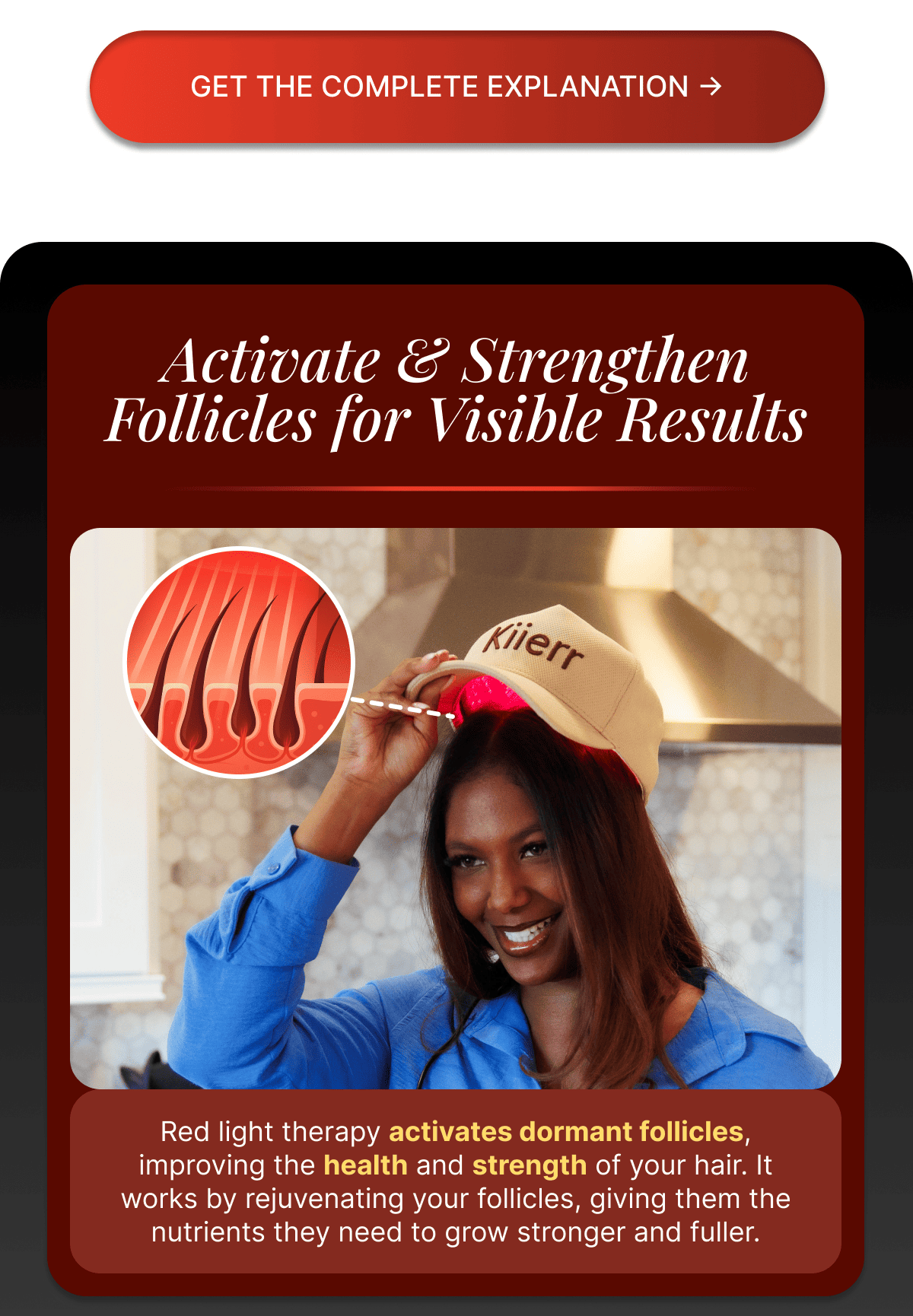 Activate & Strengthen Follicles For Visible Results 