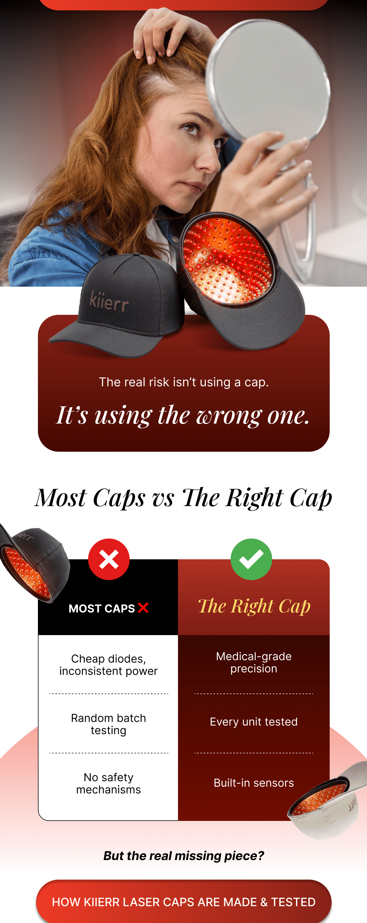 The real risk isn't using a cap it's using the wrong one