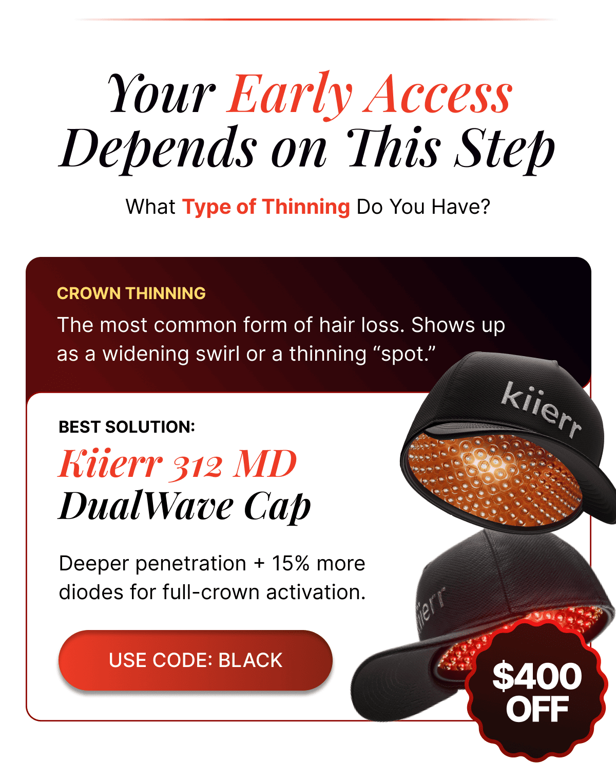 312 MD DualWave Cap
