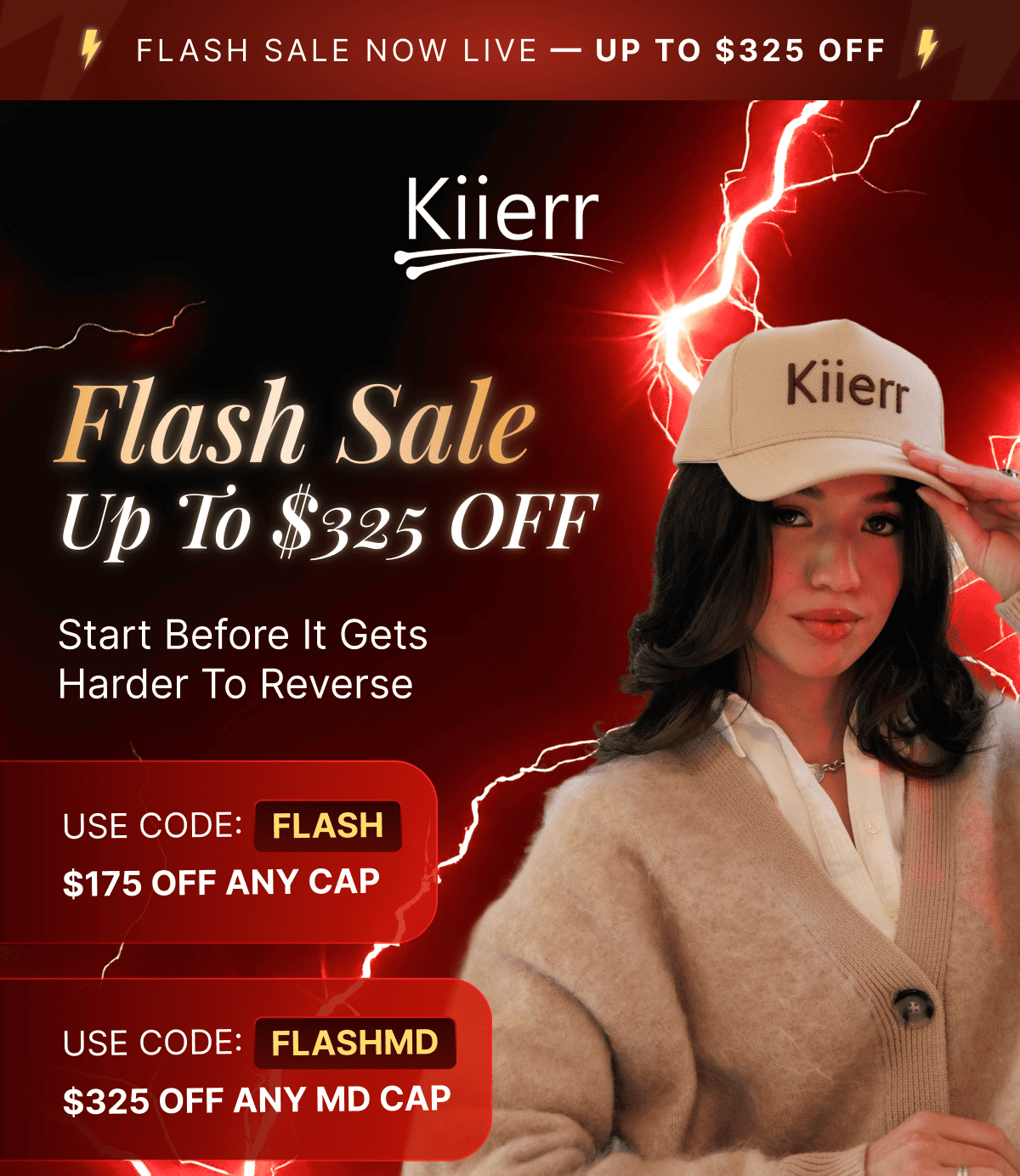 Flash Sale Live Up to $325 OFF