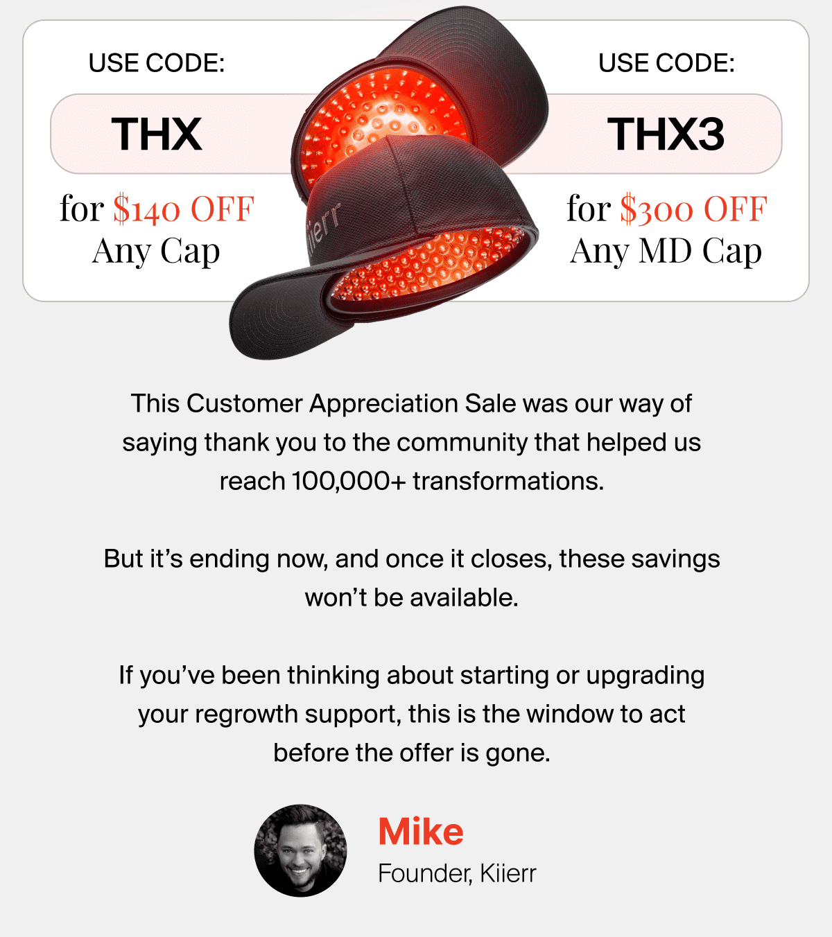 Use Code: THX For $140 OFF Use Code: THX3 For $300 FOF