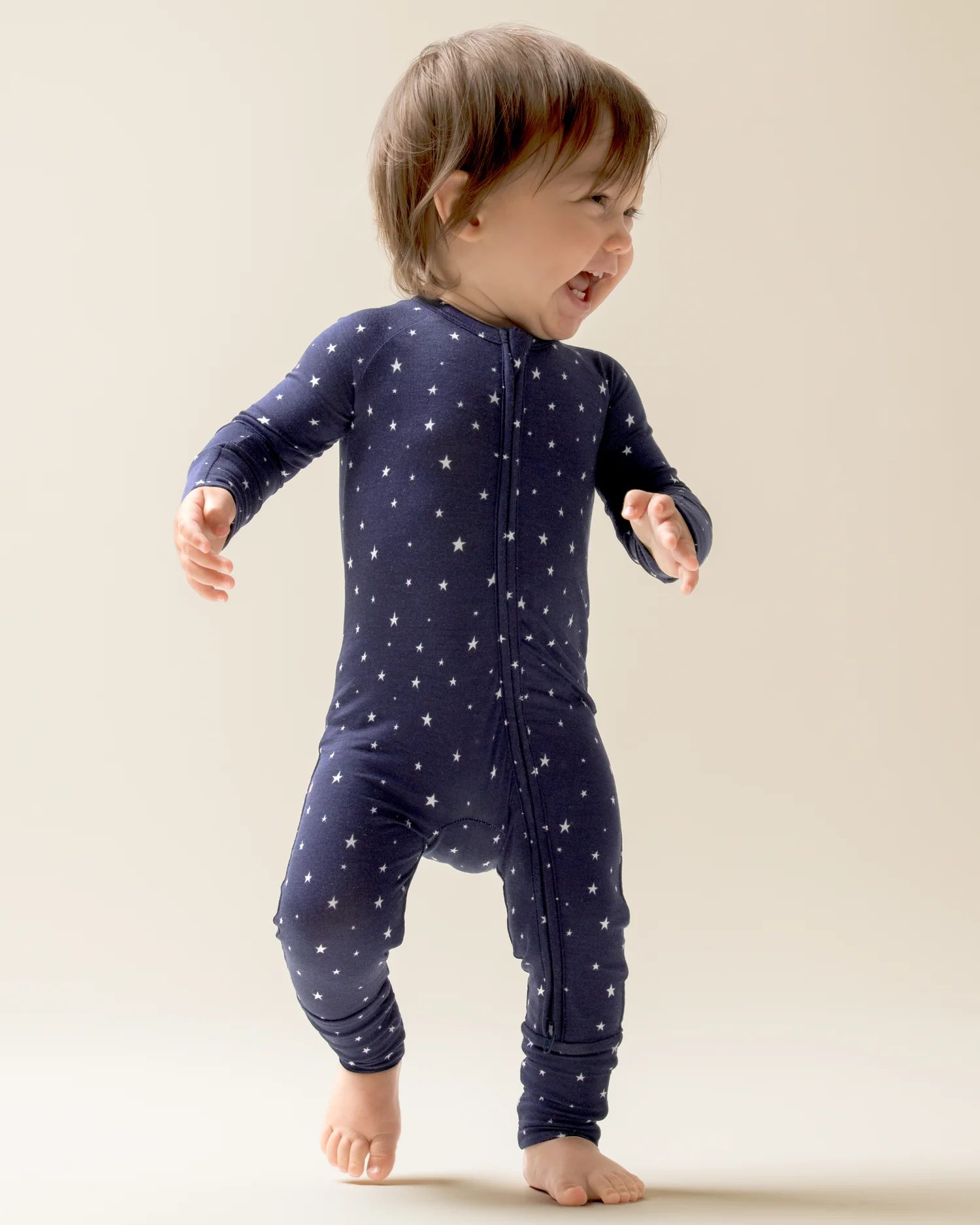 Image of Bamboo Baby Pajama | Navy Stars