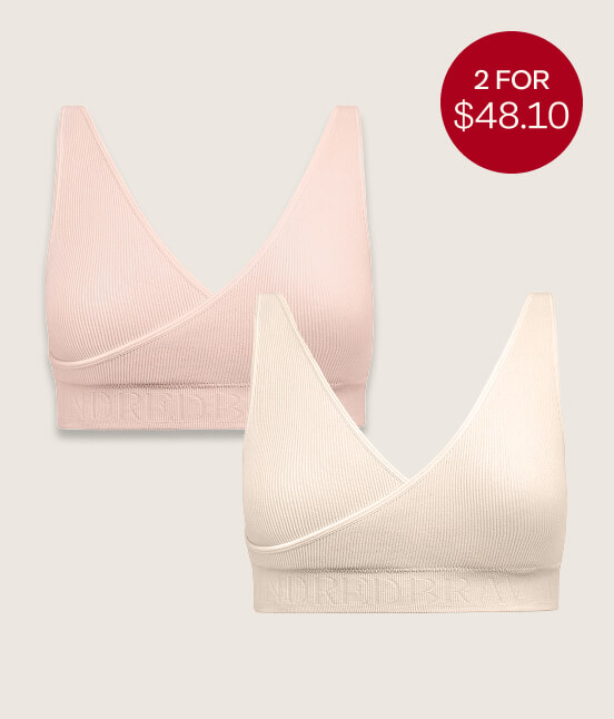 Sublime® Adjustable Crossover Nursing Bra Two-Pack