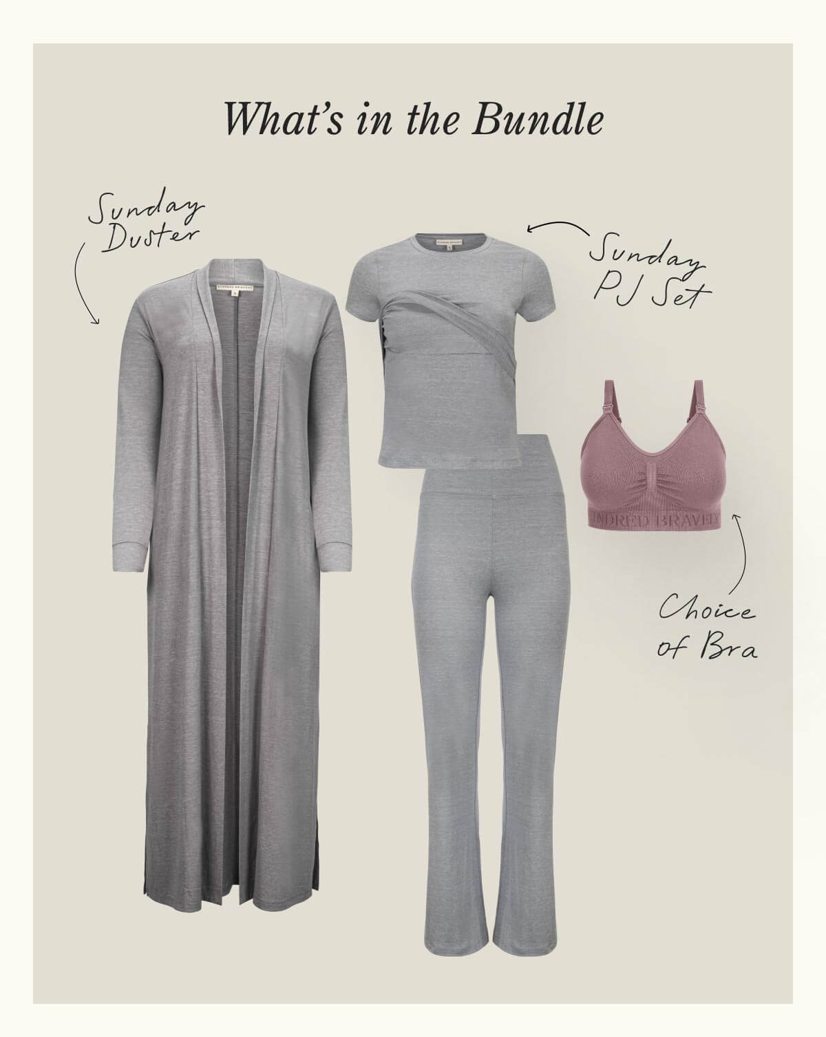 This buttery-soft bundle gives you comfort that doesn't sacrifice style, at a time when you deserve both.
