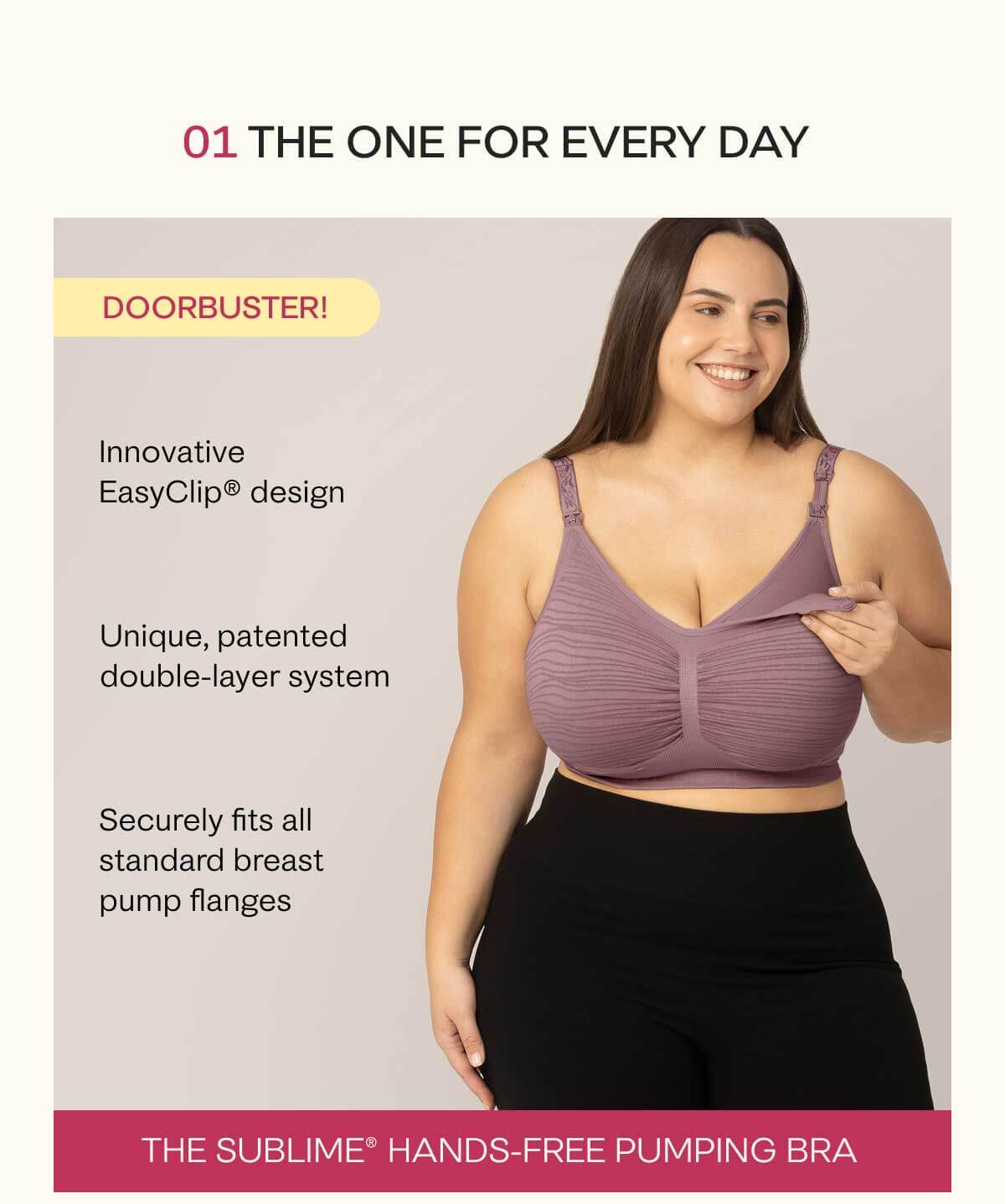 Sublime® Hands-Free Pumping & Nursing Bra: The One For Every Day
