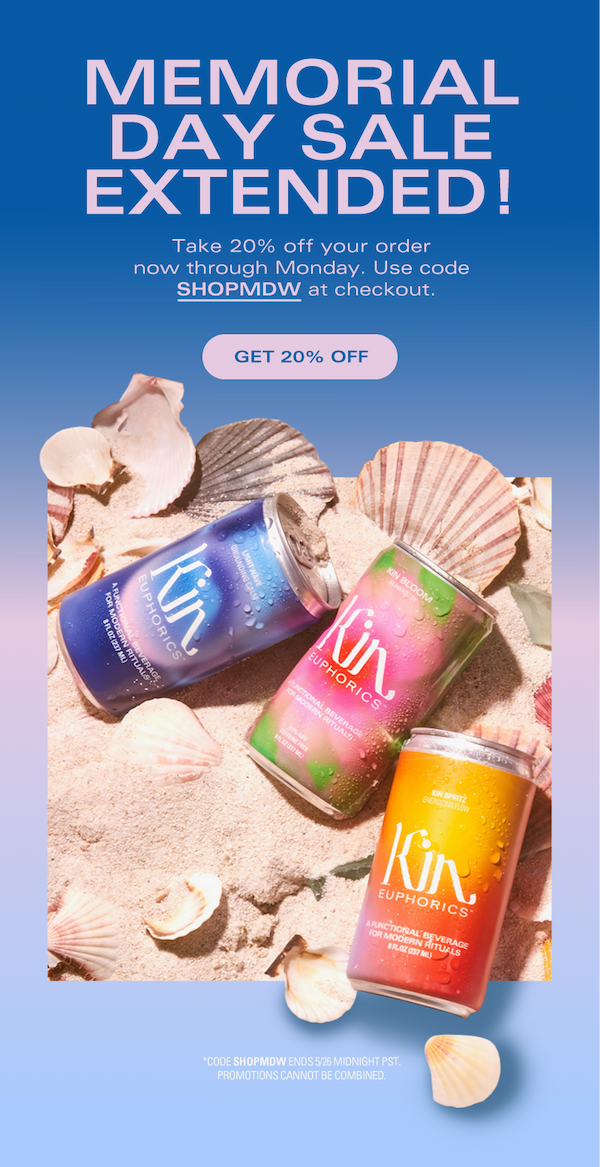 EXTENDED! 20% OFF EVERYTHING! Use code SHOPMDW at checkout
