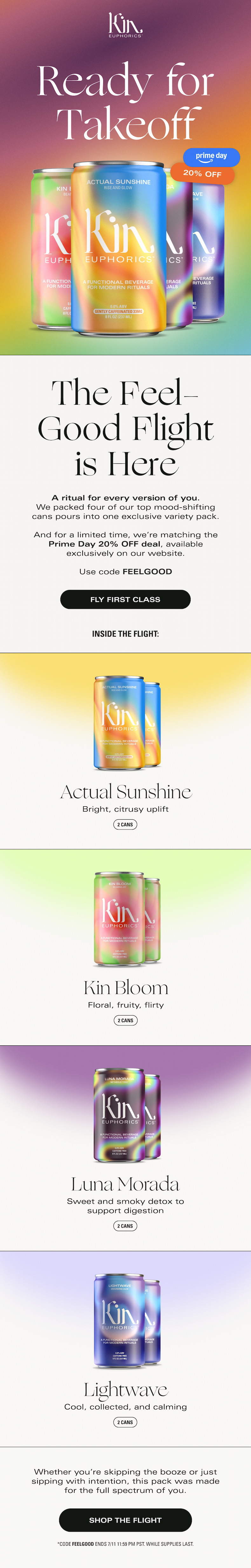 Shop The Feel-Good Flight