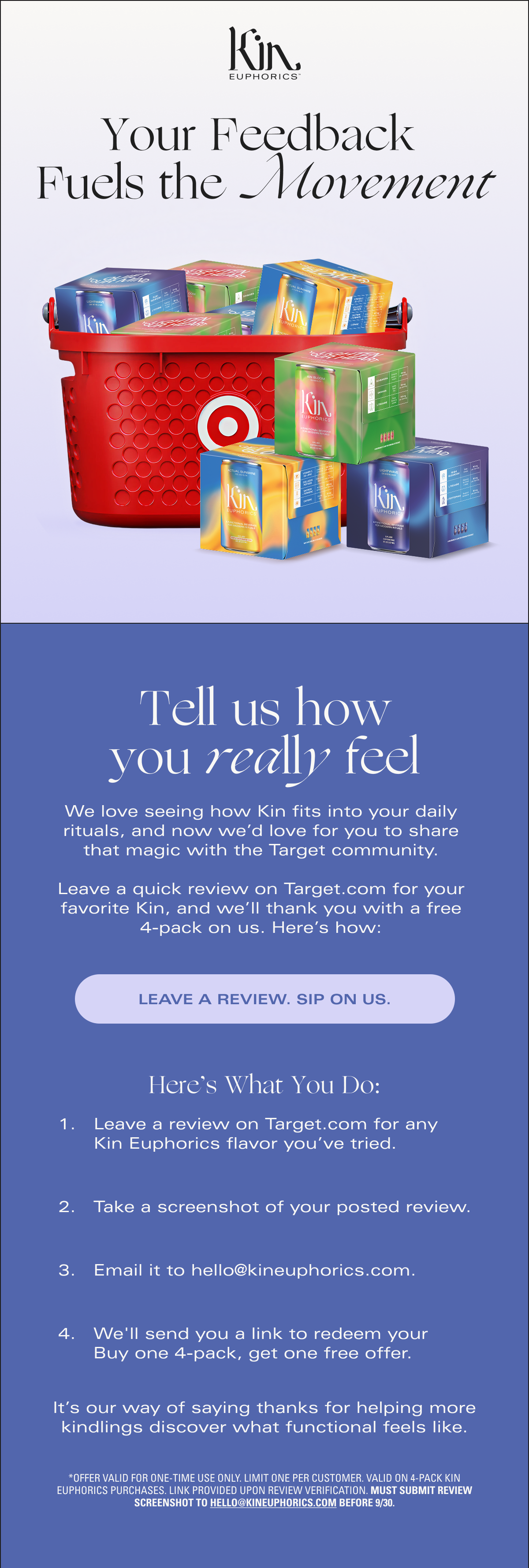 Leave a review. Sip on us.