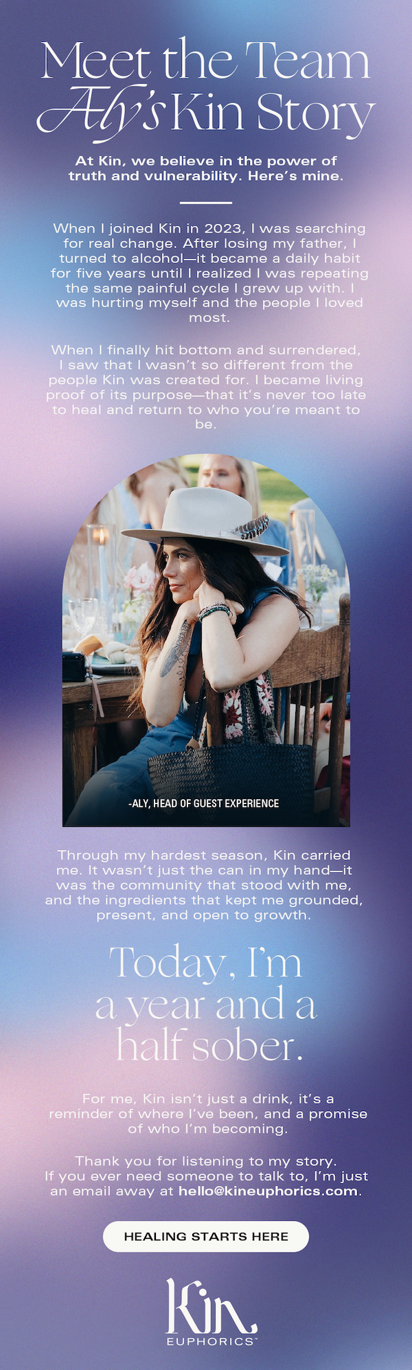 Meet the team - Aly's Kin Story