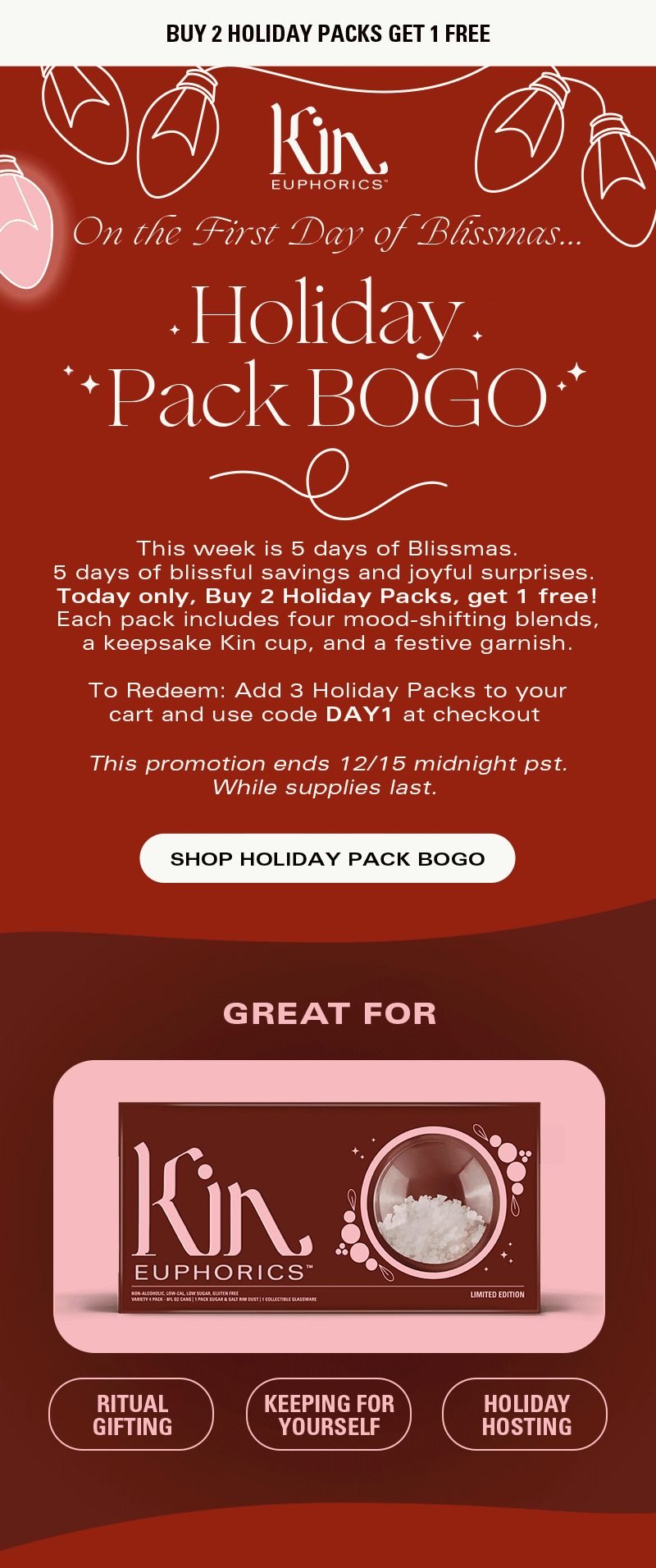 First Day of Blissmas - Holiday Pack BOGO