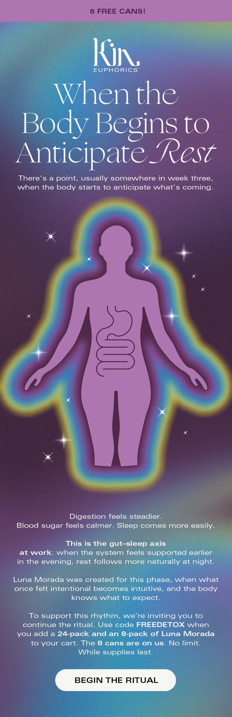 When the body begins to anticipate rest 