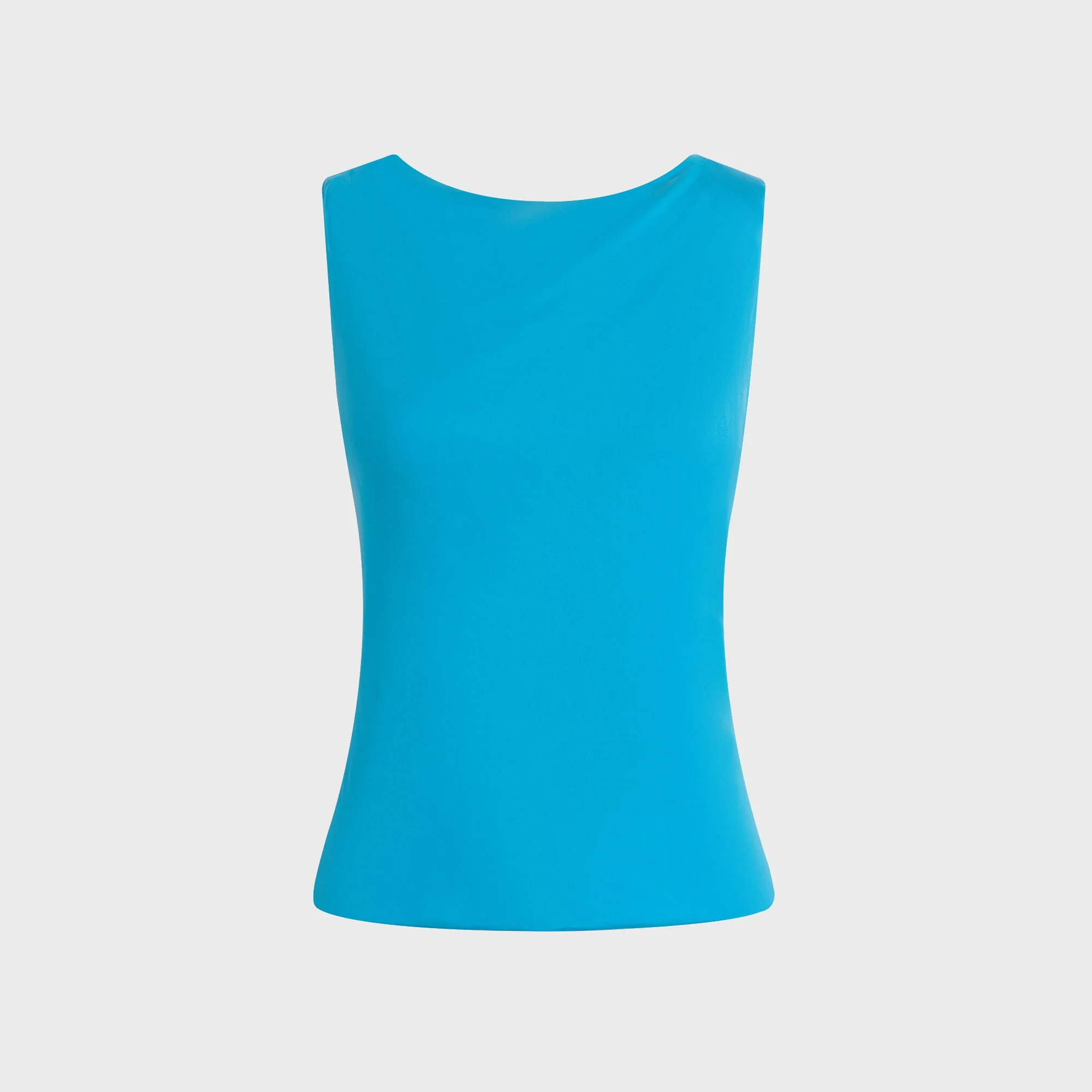 Image of Peachy Den Kylie Cross Back Top - Ocean