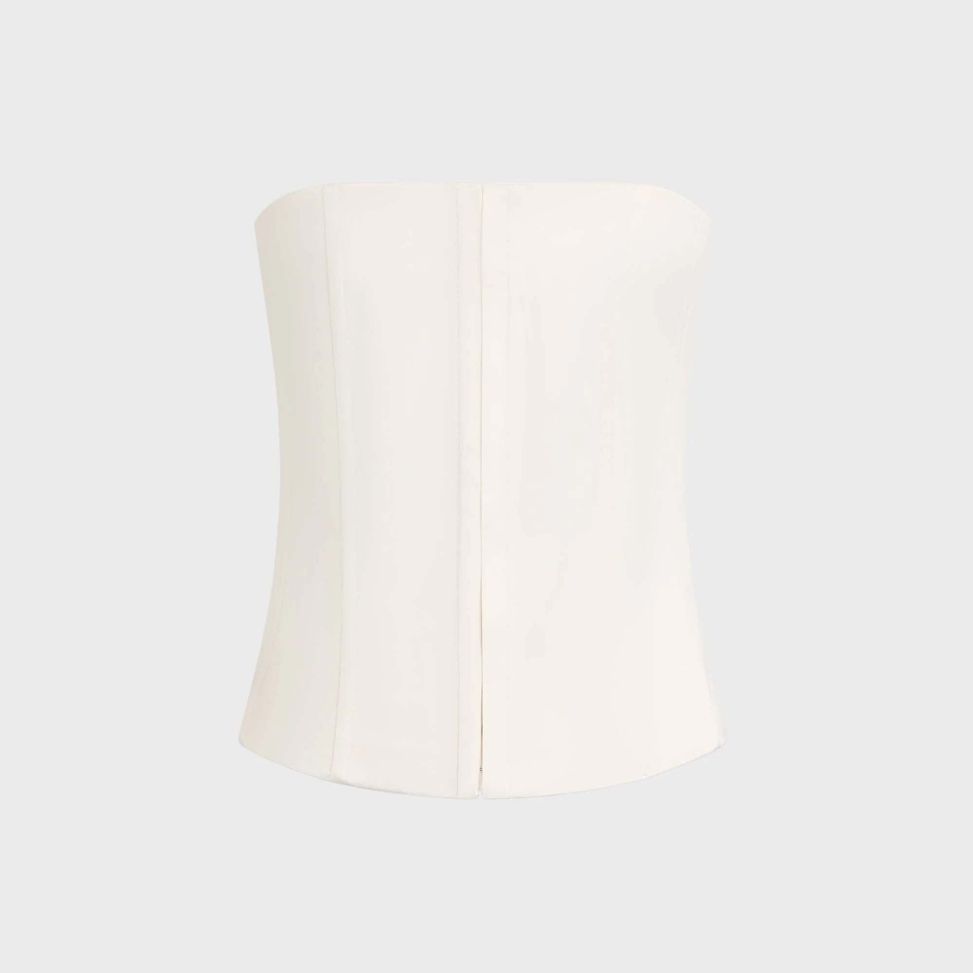 Image of GUIZIO Satin Corset - White