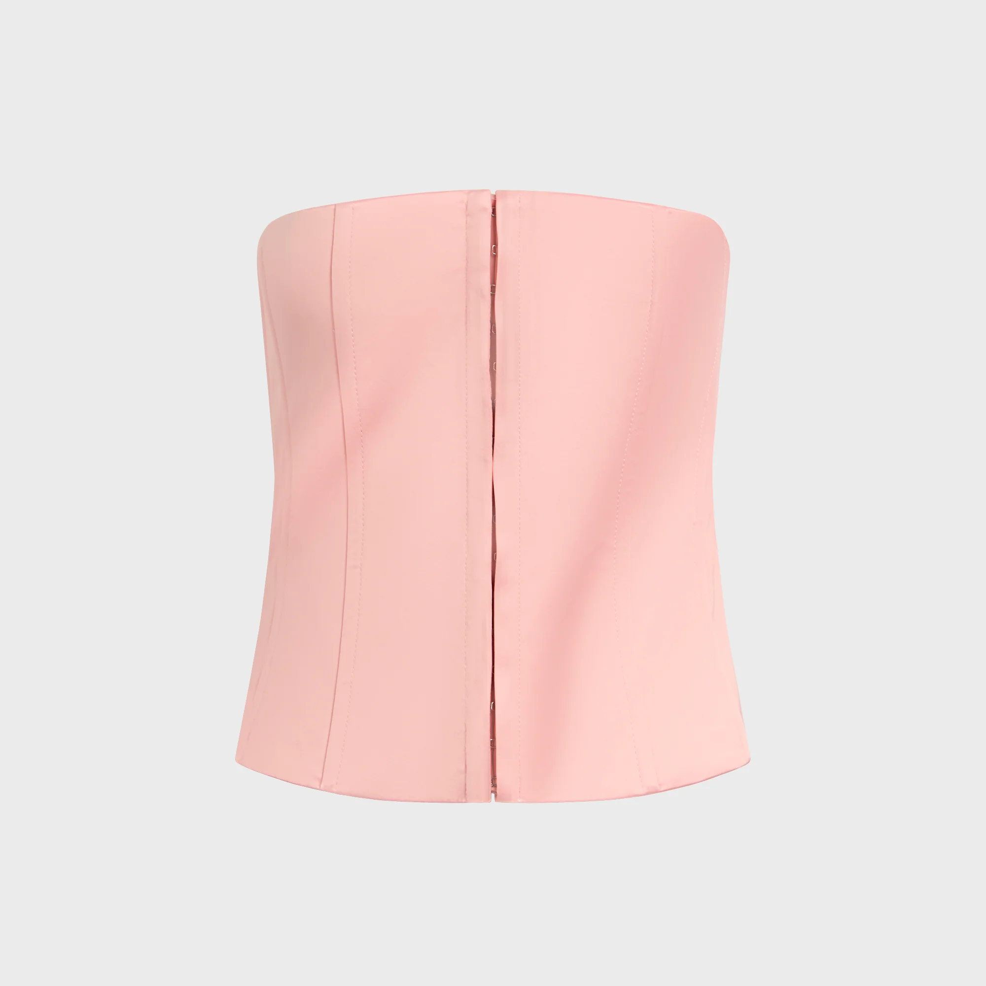 Image of GUIZIO Satin Corset - Light Pink Satin