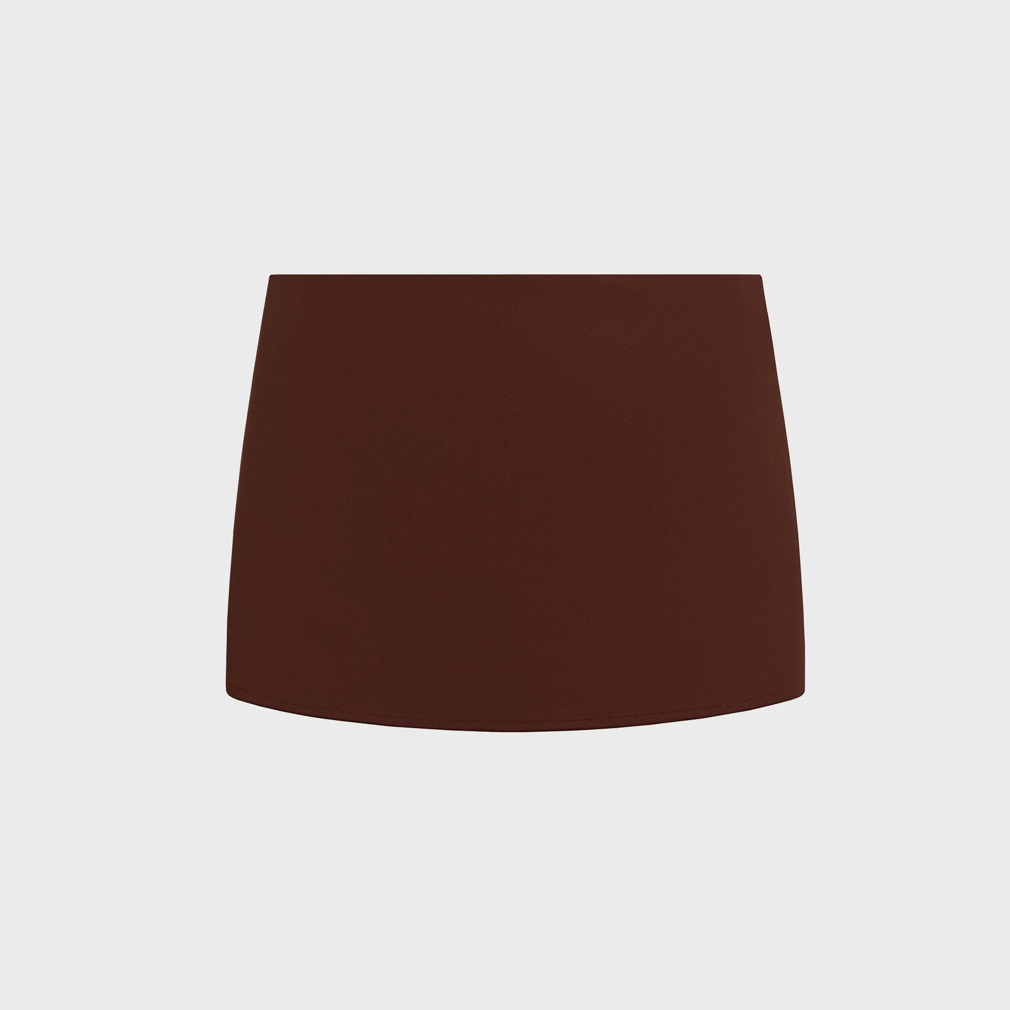 Image of GUIZIO Micro Mini Stretch Skirt - Brown
