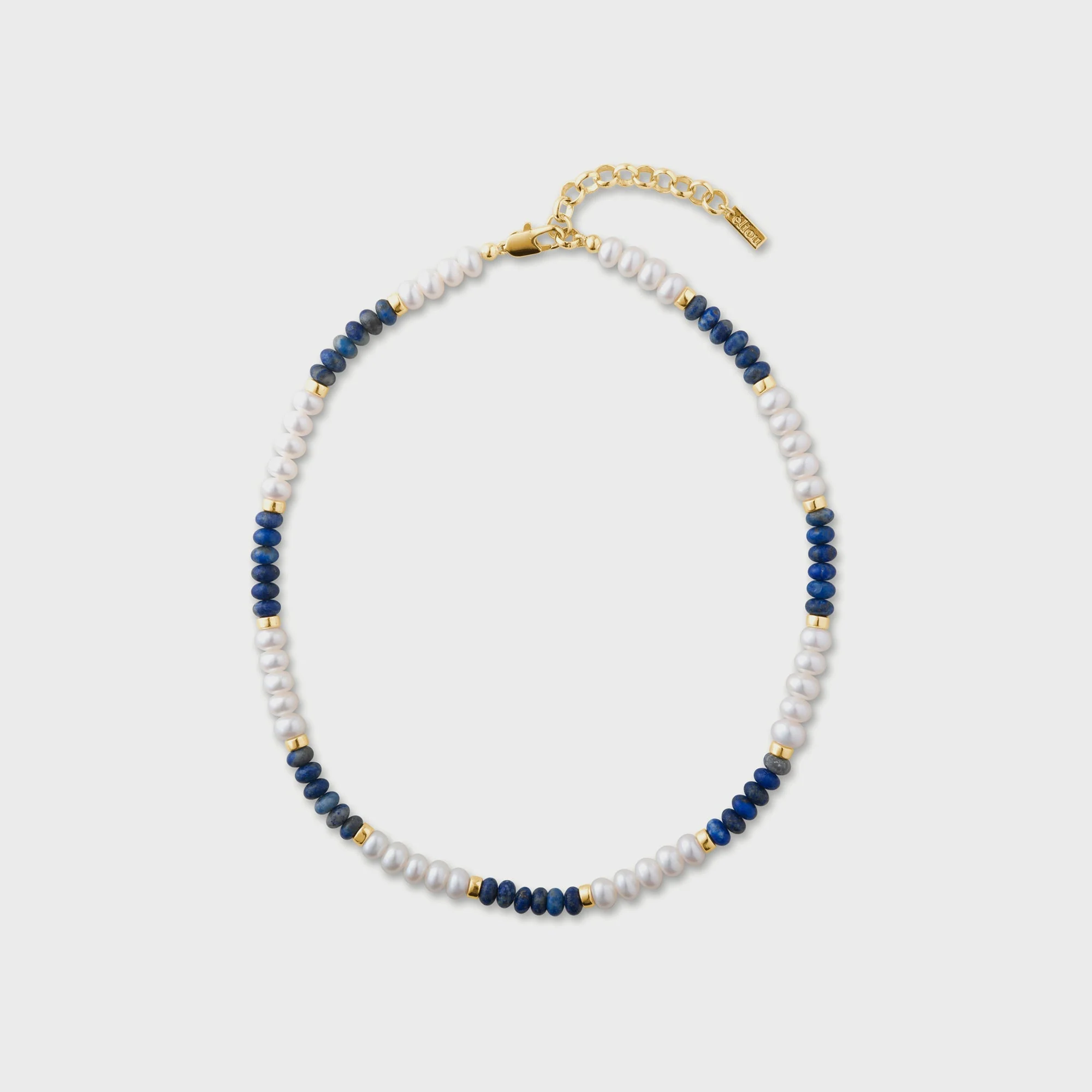 Image of Eliou Carter Necklace - Blue / Gold