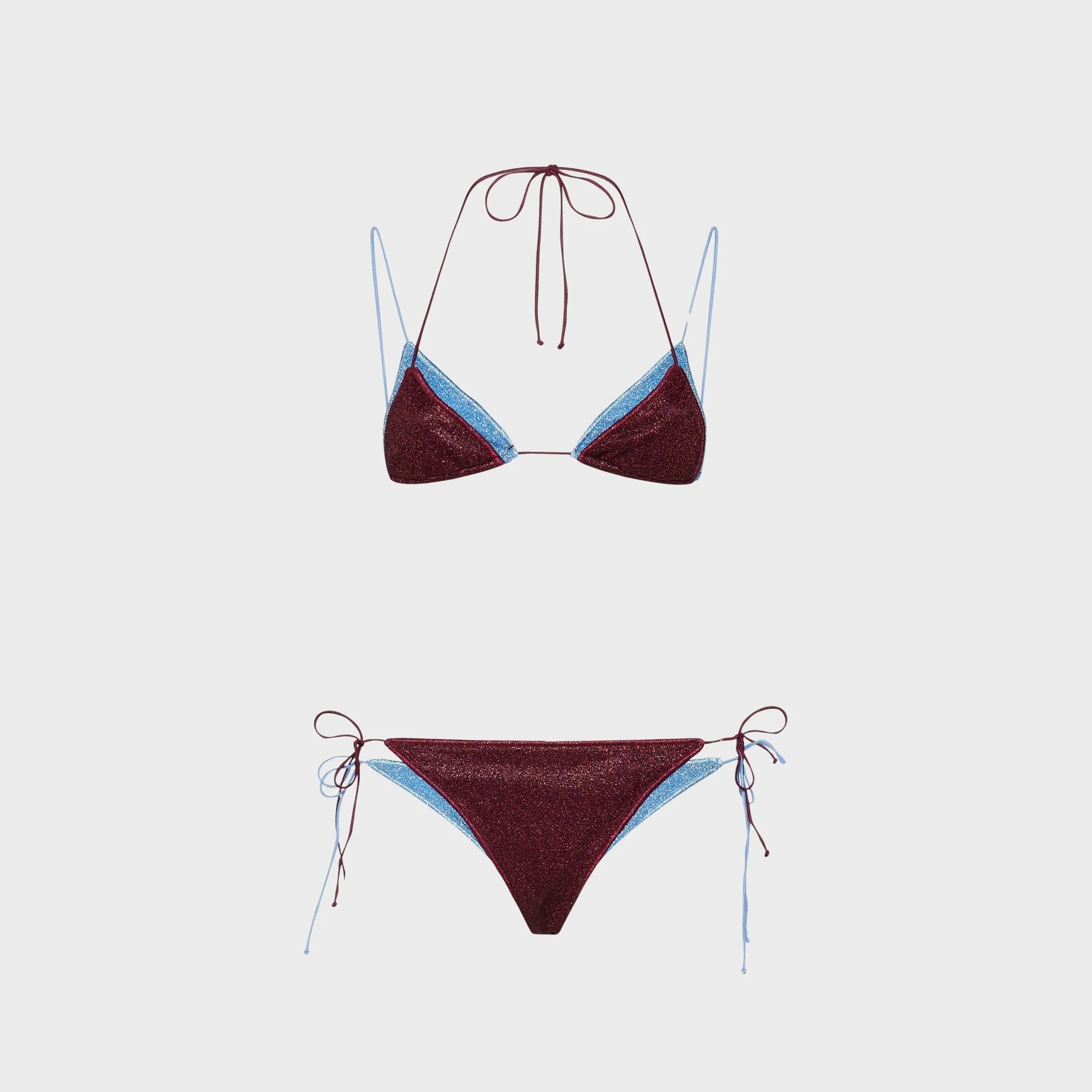 Image of Oseree Lumiere Bicolor Double Kini - Multi