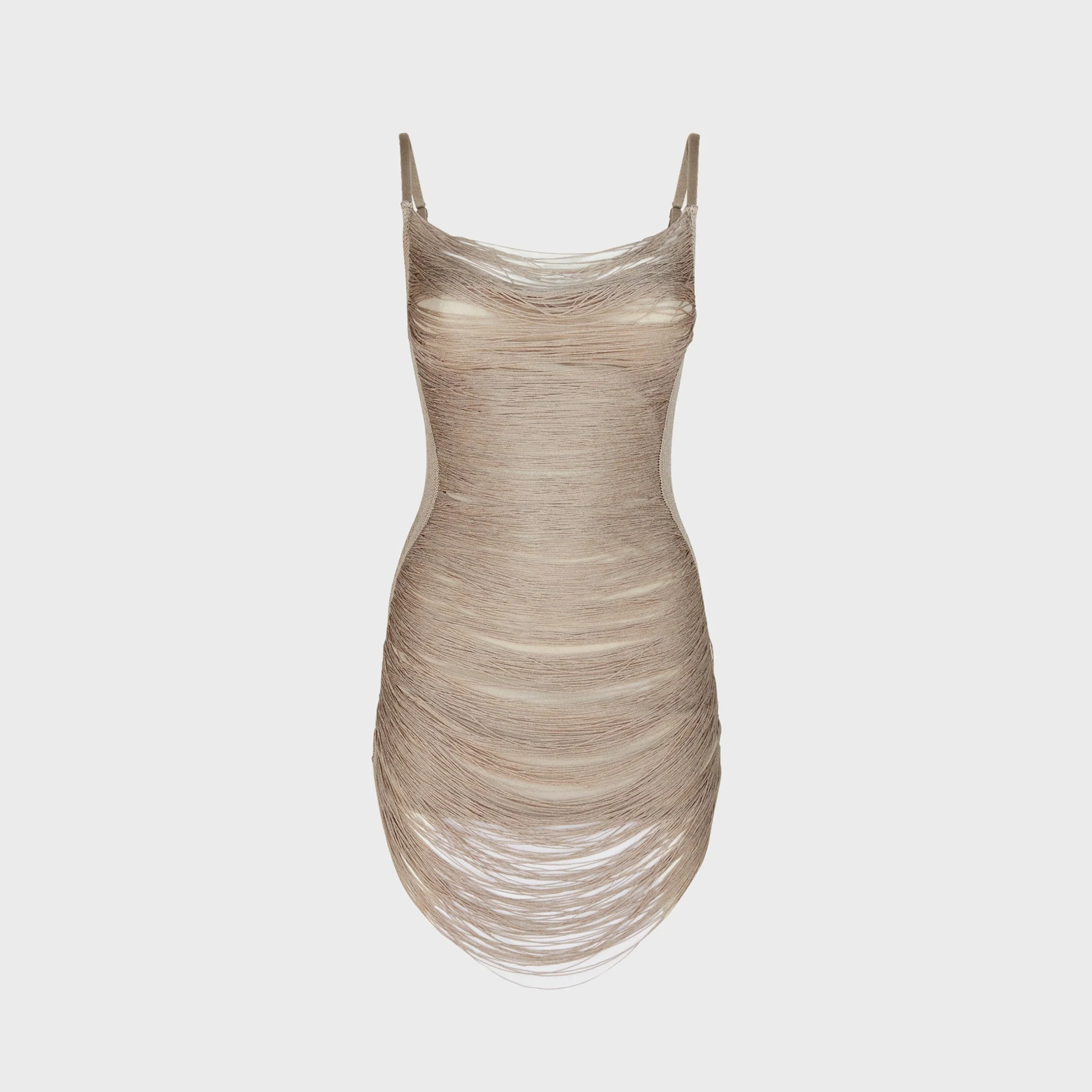 Image of The Attico Mini Dress - Silver