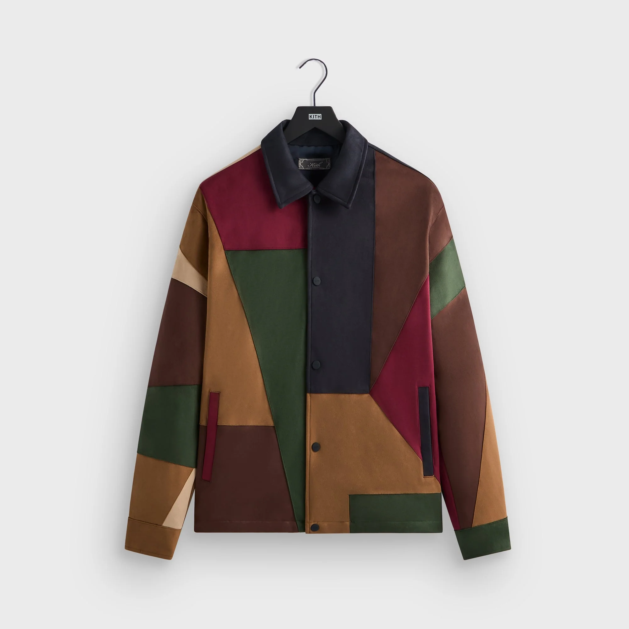 Image of Kith Microsuede Patchwork Pirlo Jacket - Nocturnal