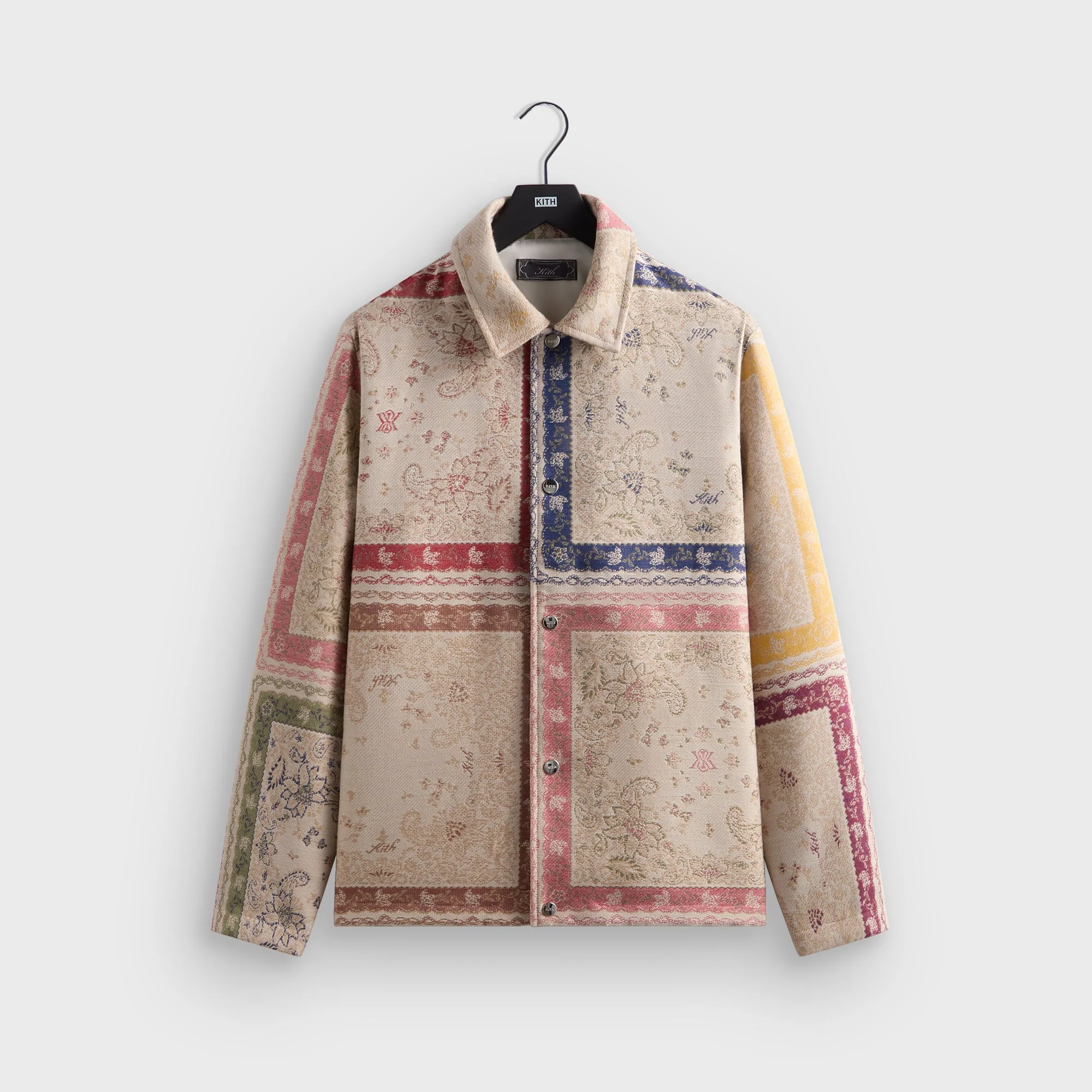 Image of Kith Paisely Tapestry Coaches Jacket - Waffle