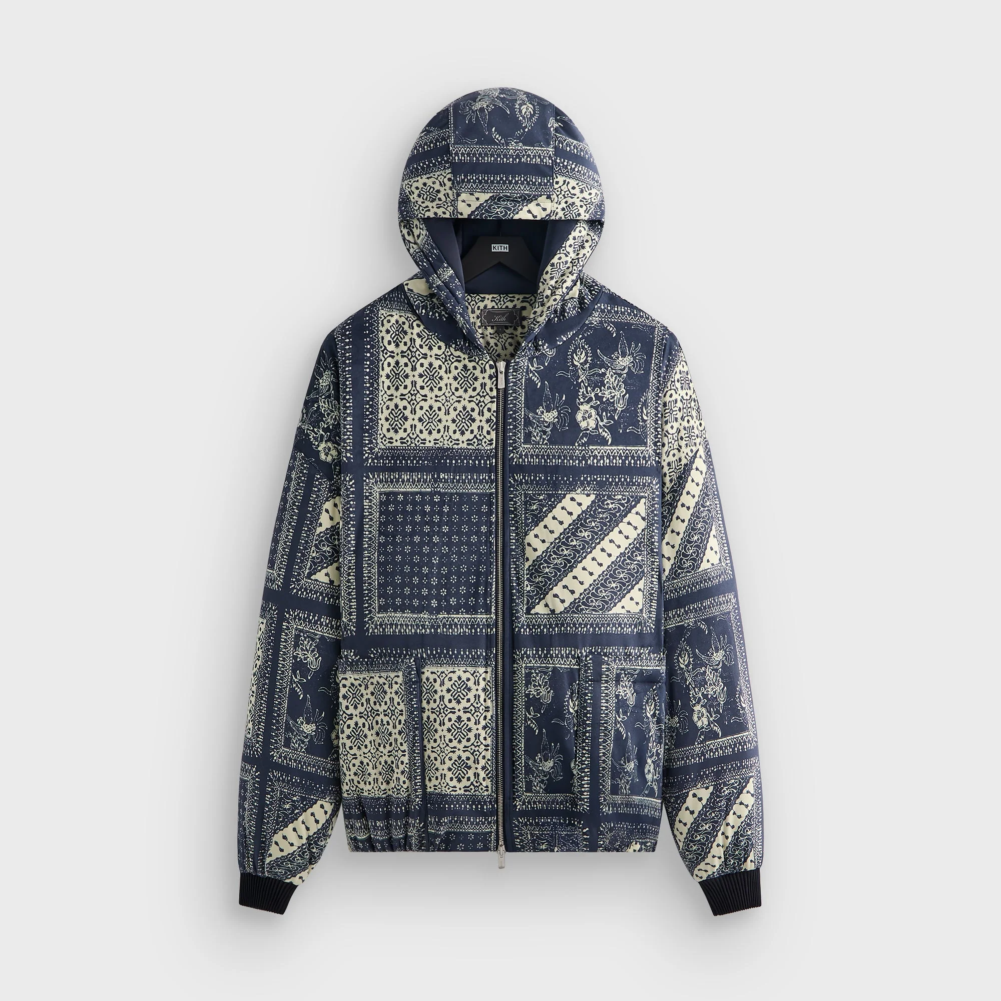Image of Kith Puffed Microsuede Jaysen Hoodie - Vista
