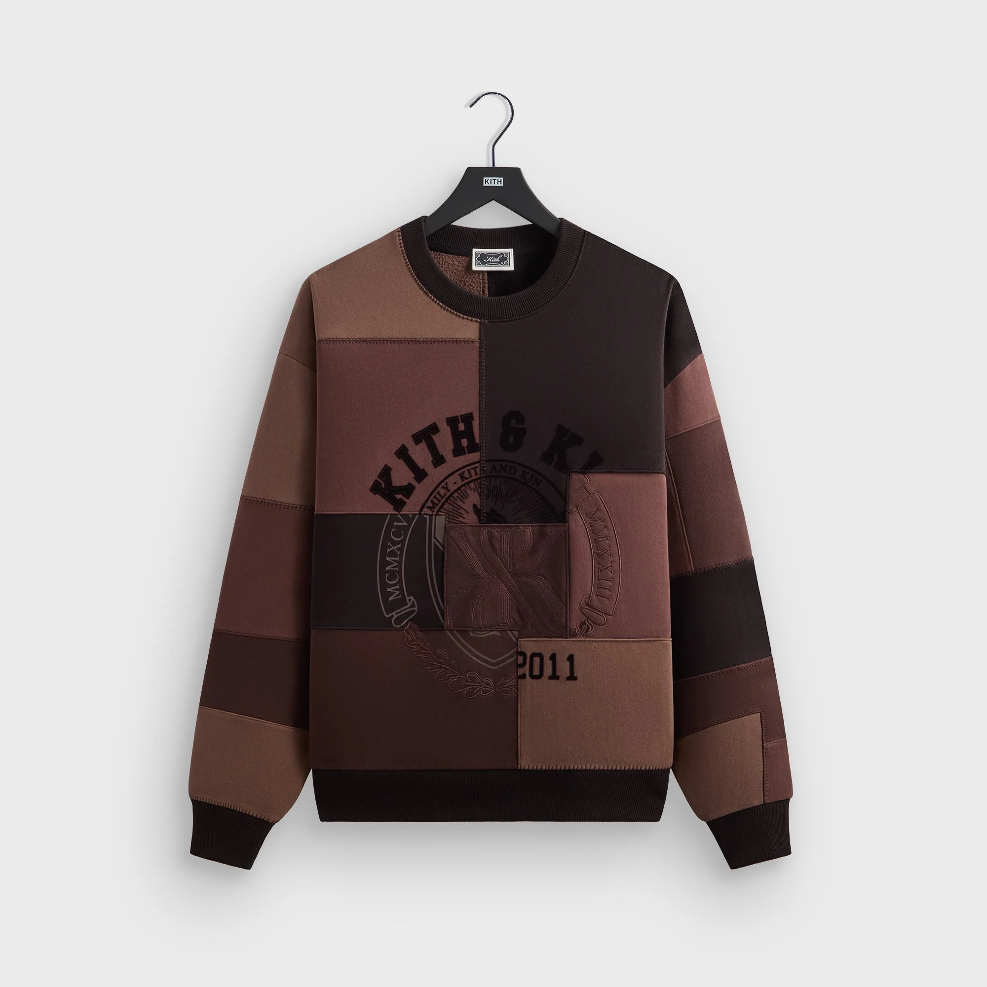 Image of Kith Patchwork Fleece Nelson Crewneck - Studio