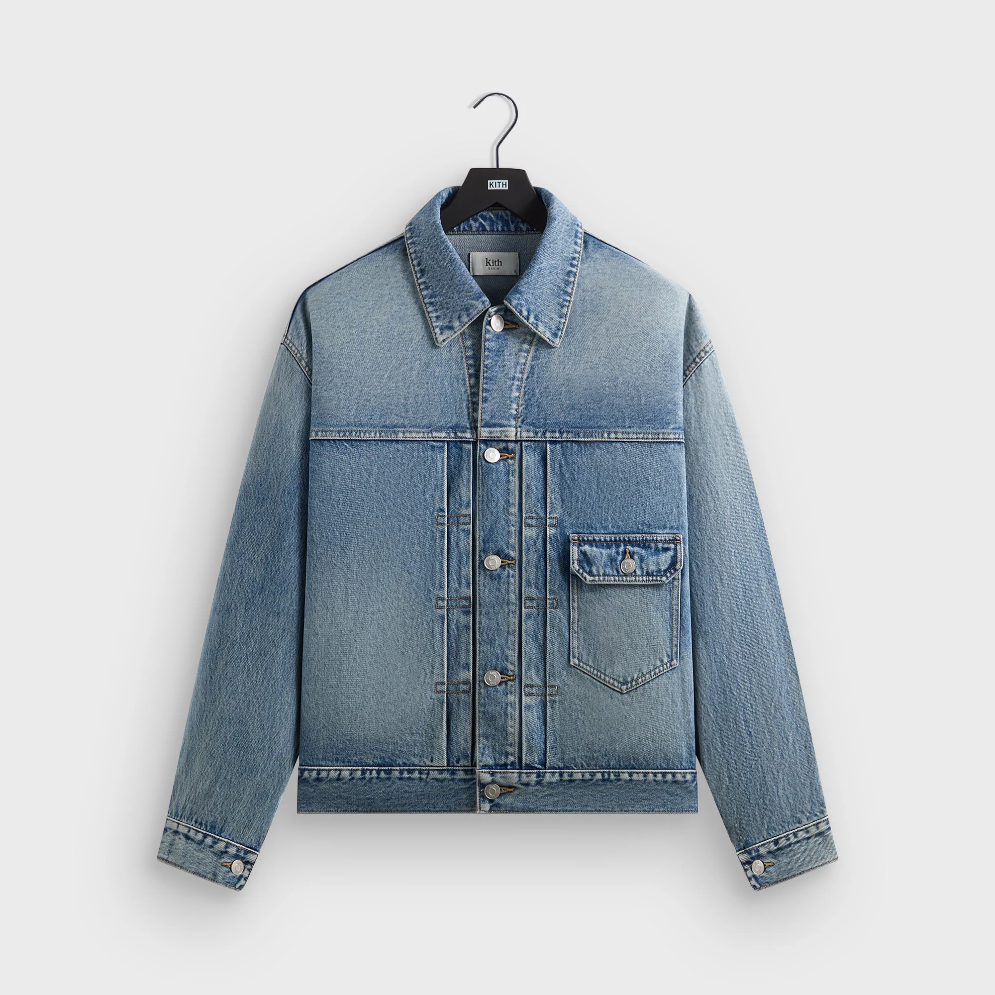 Image of Kith Alonzo Denim Jacket - Mid Indigo