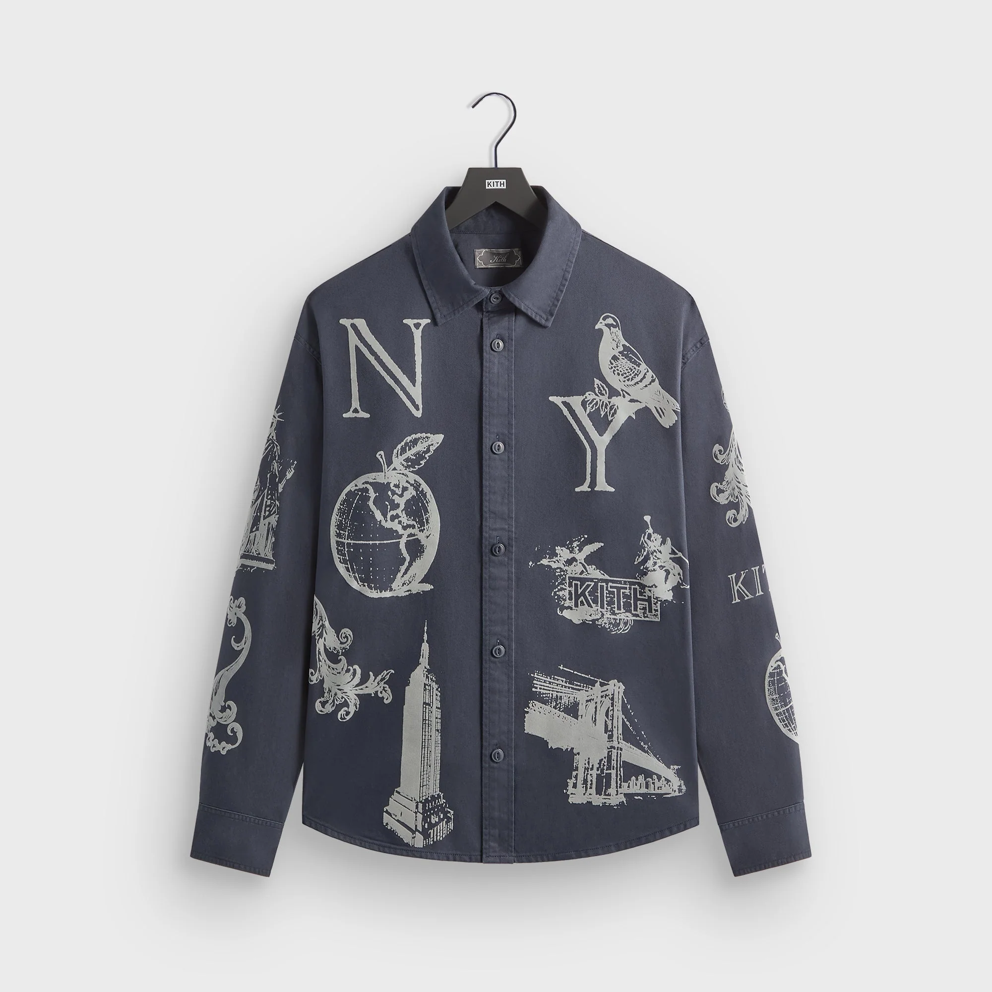 Image of Kith NY Symbols Graphic Apollo Shirt - Nocturnal