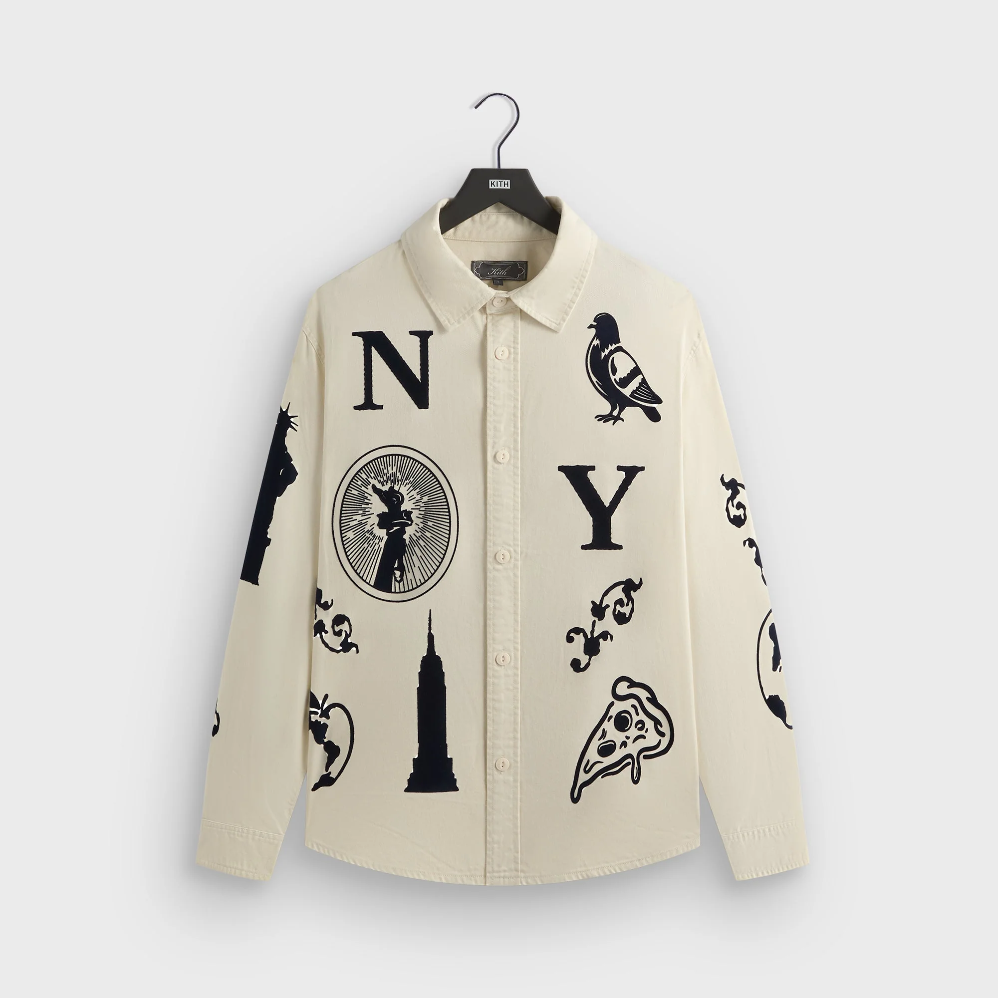 Image of Kith Artisanal NY Graphic Apollo Shirt - Sandrift