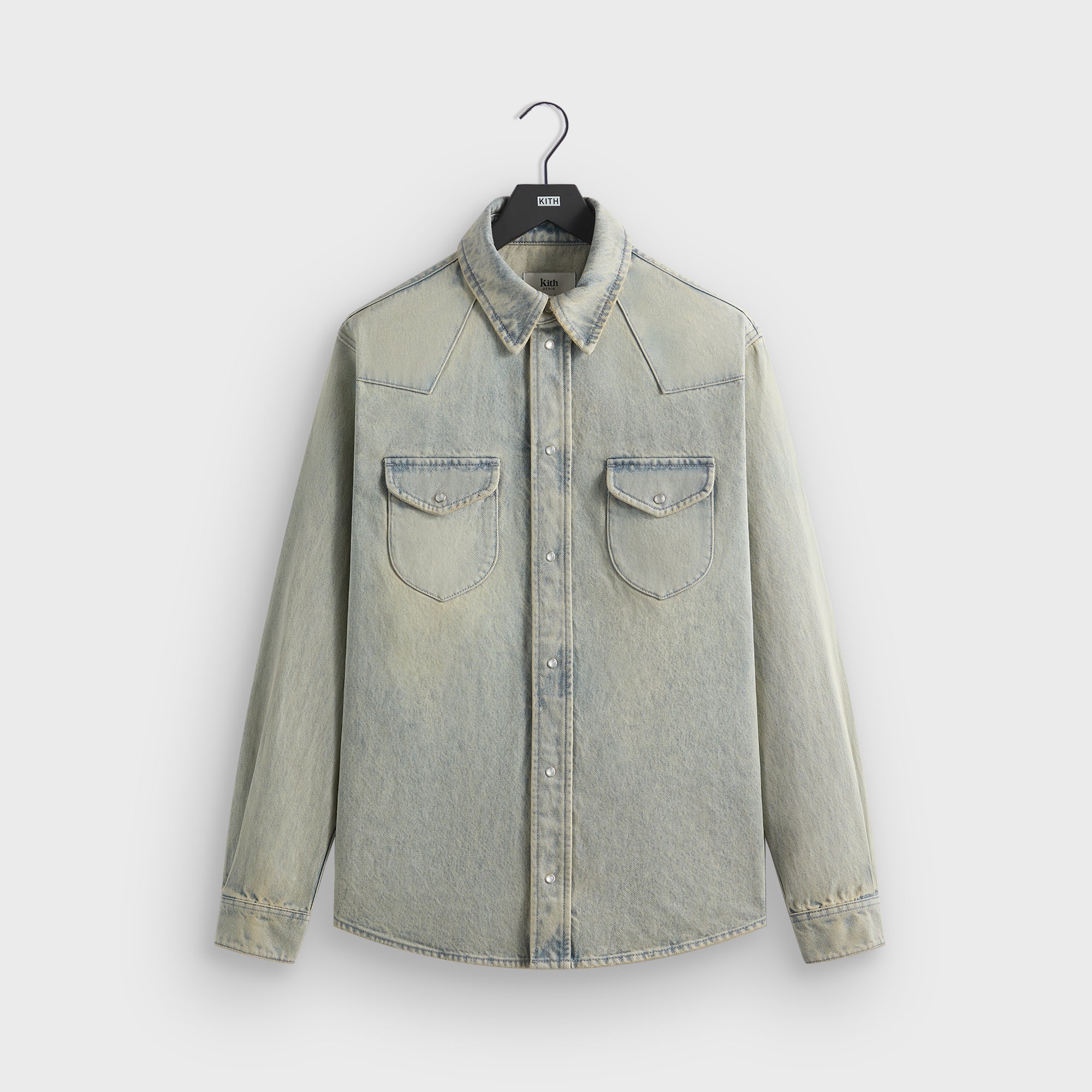 Image of Kith Webster Denim Shirt - Keaton Wash