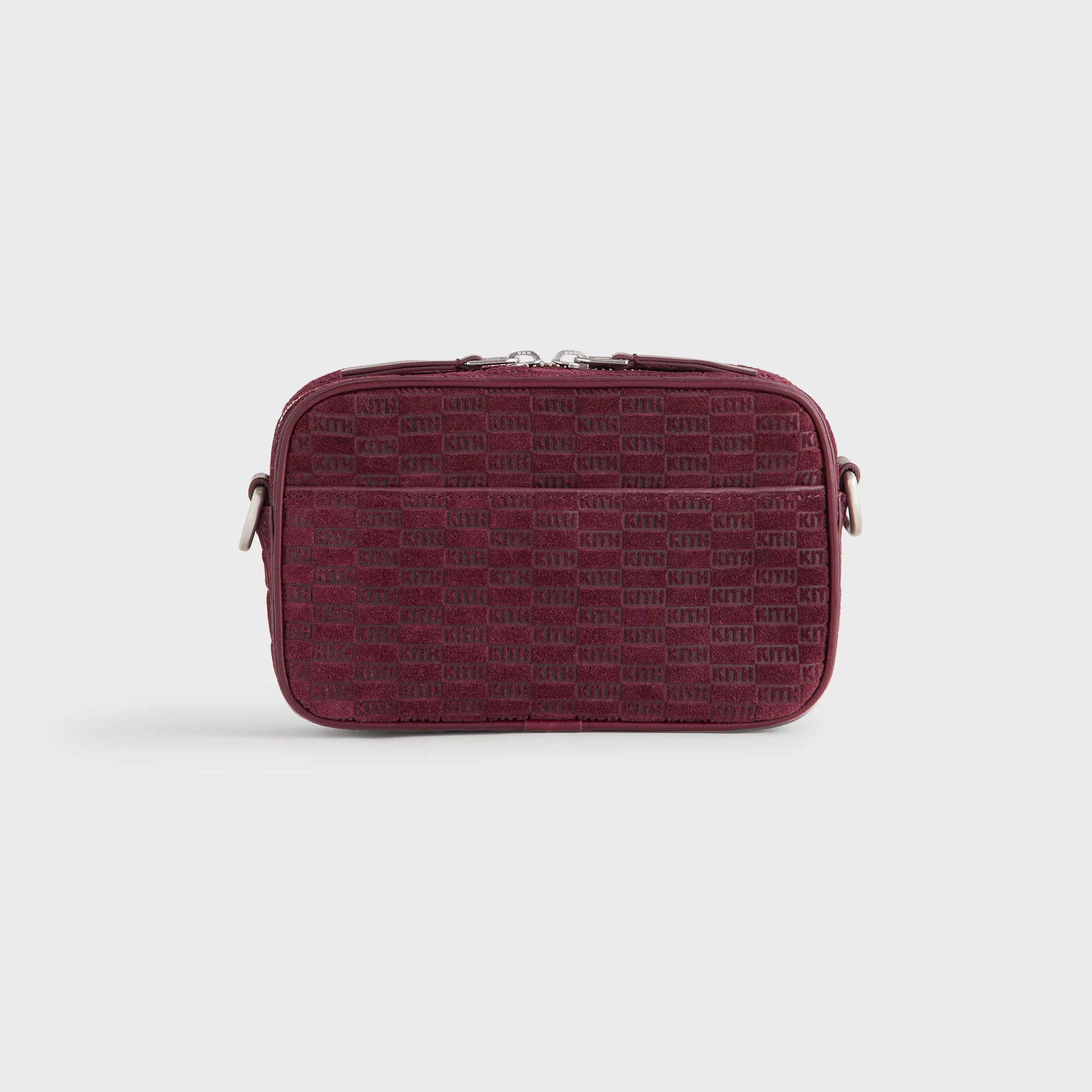 Image of Kith Monogram Suede Crosswalk K20 Bag - Magma