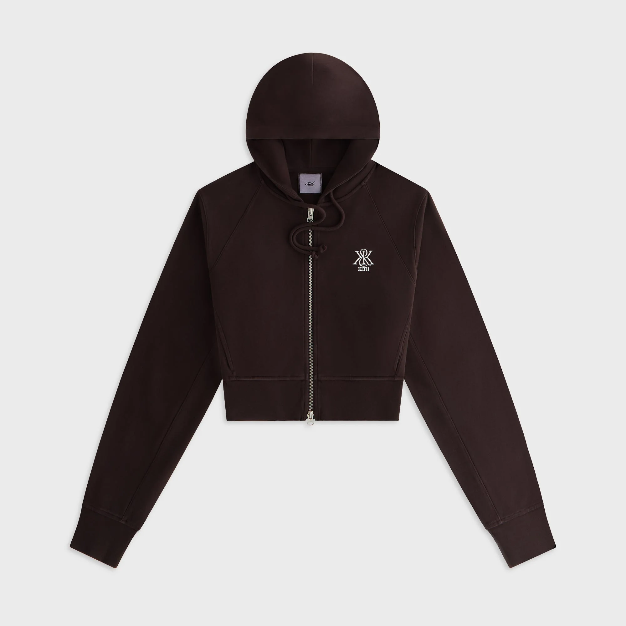 Image of Kith Women Davin Cropped Hoodie - Incognito